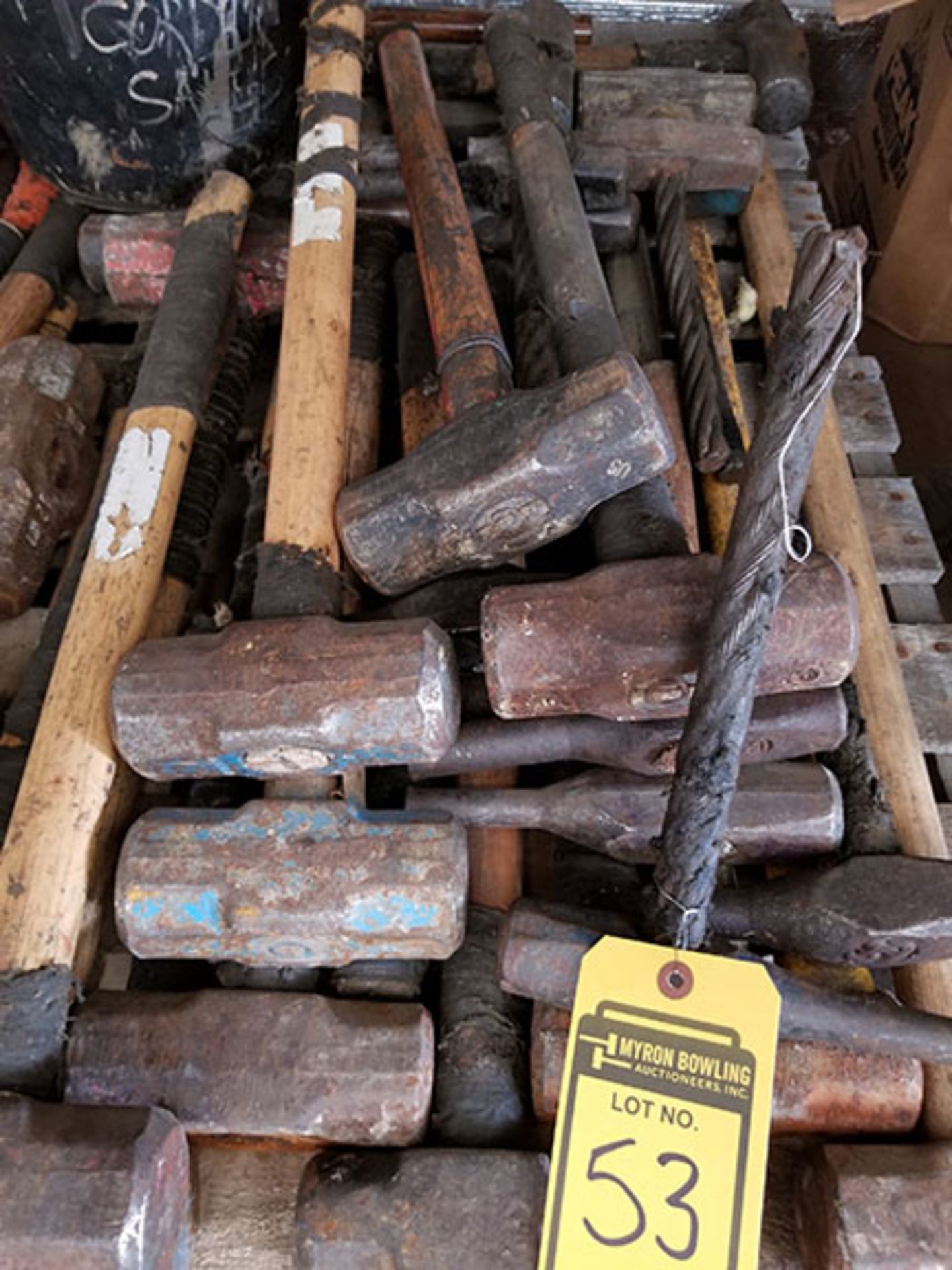 PALLET OF (15+) SLEDGE HAMMERS - Image 3 of 4