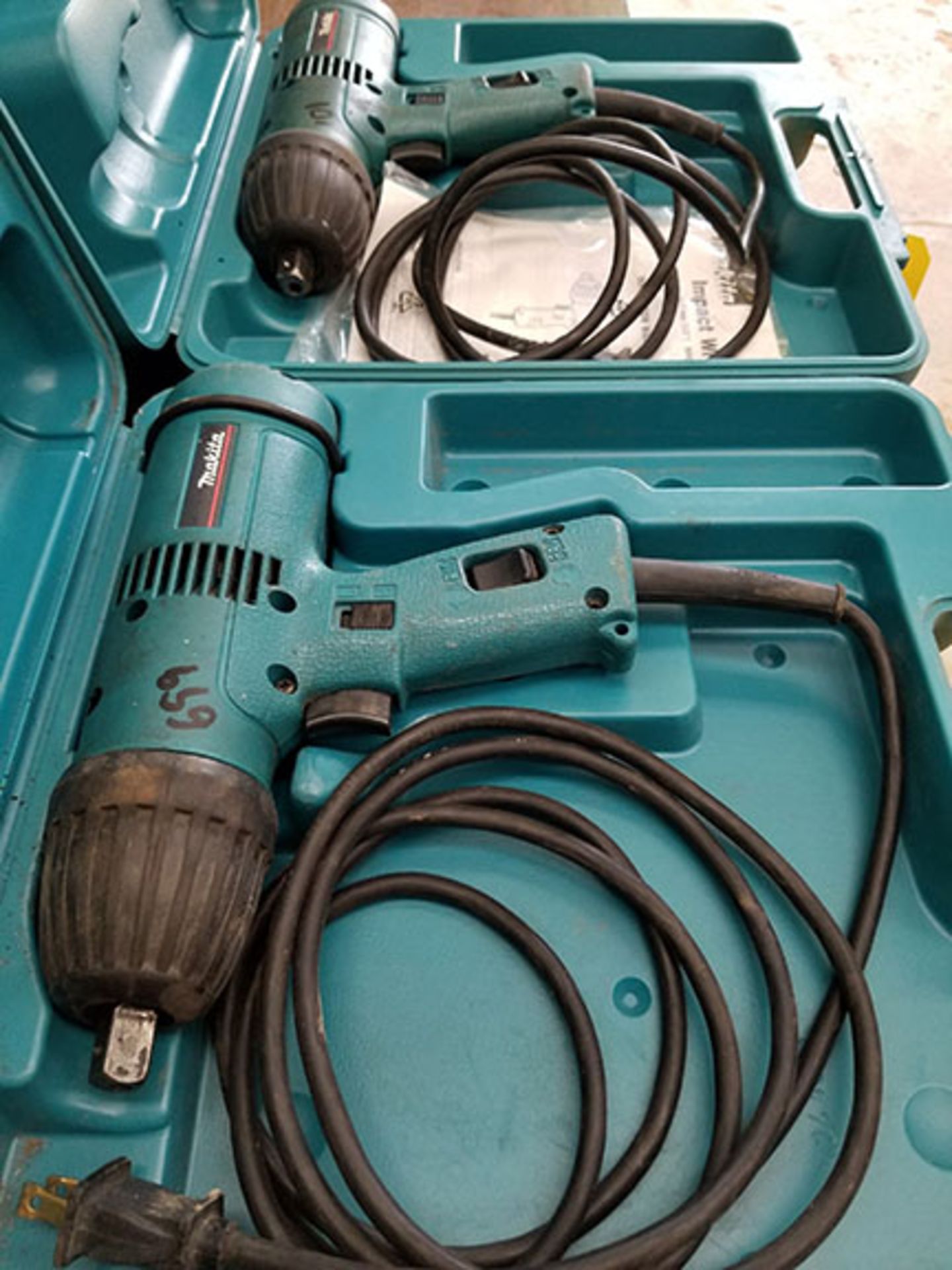 (2) MAKITA 1/2" ELECTRIC IMPACT WRENCHES, MODEL 6904VH - Image 5 of 5