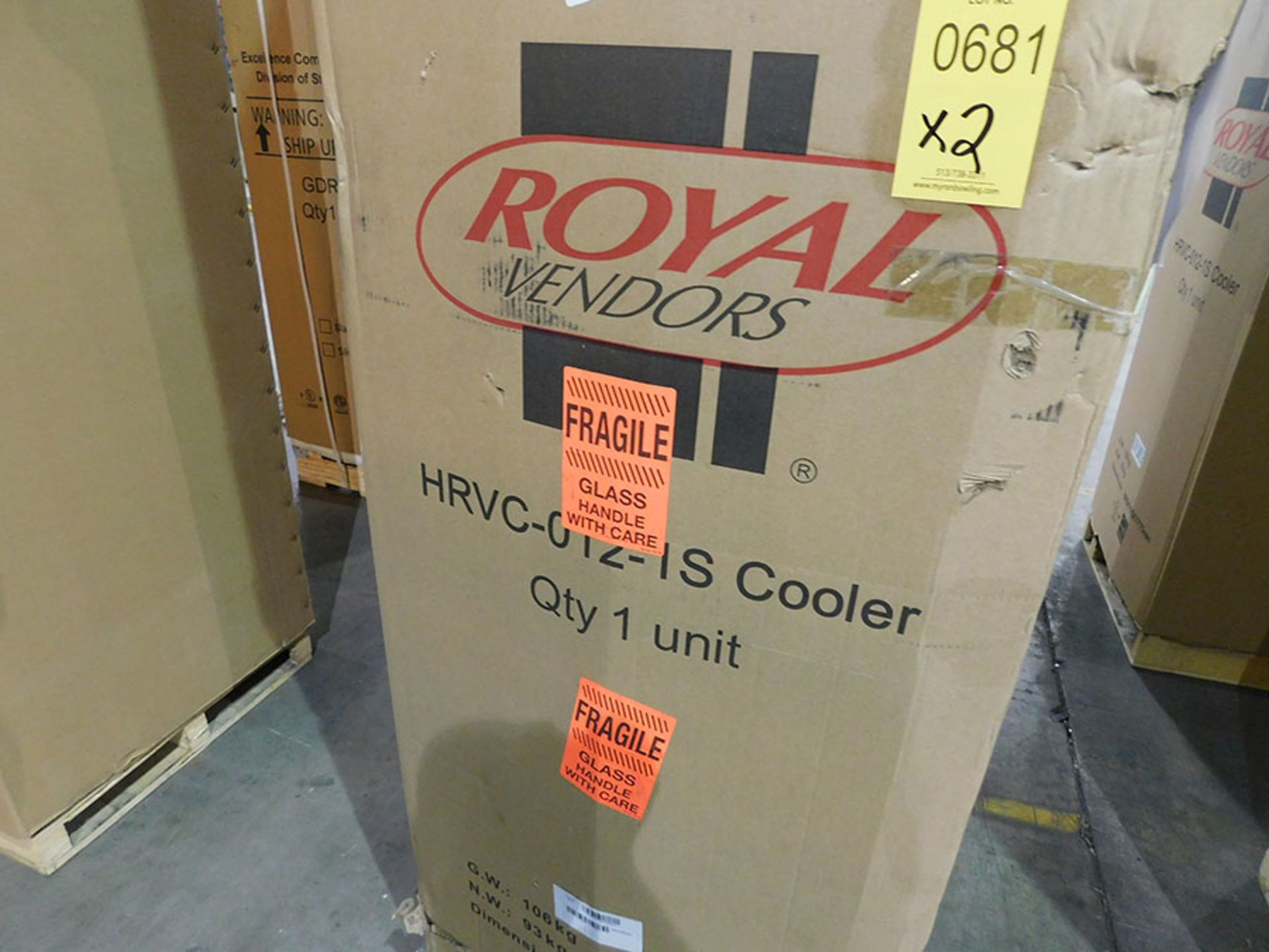 (2) ROYAL VENDOR GDR-12 REFRIGERATORS