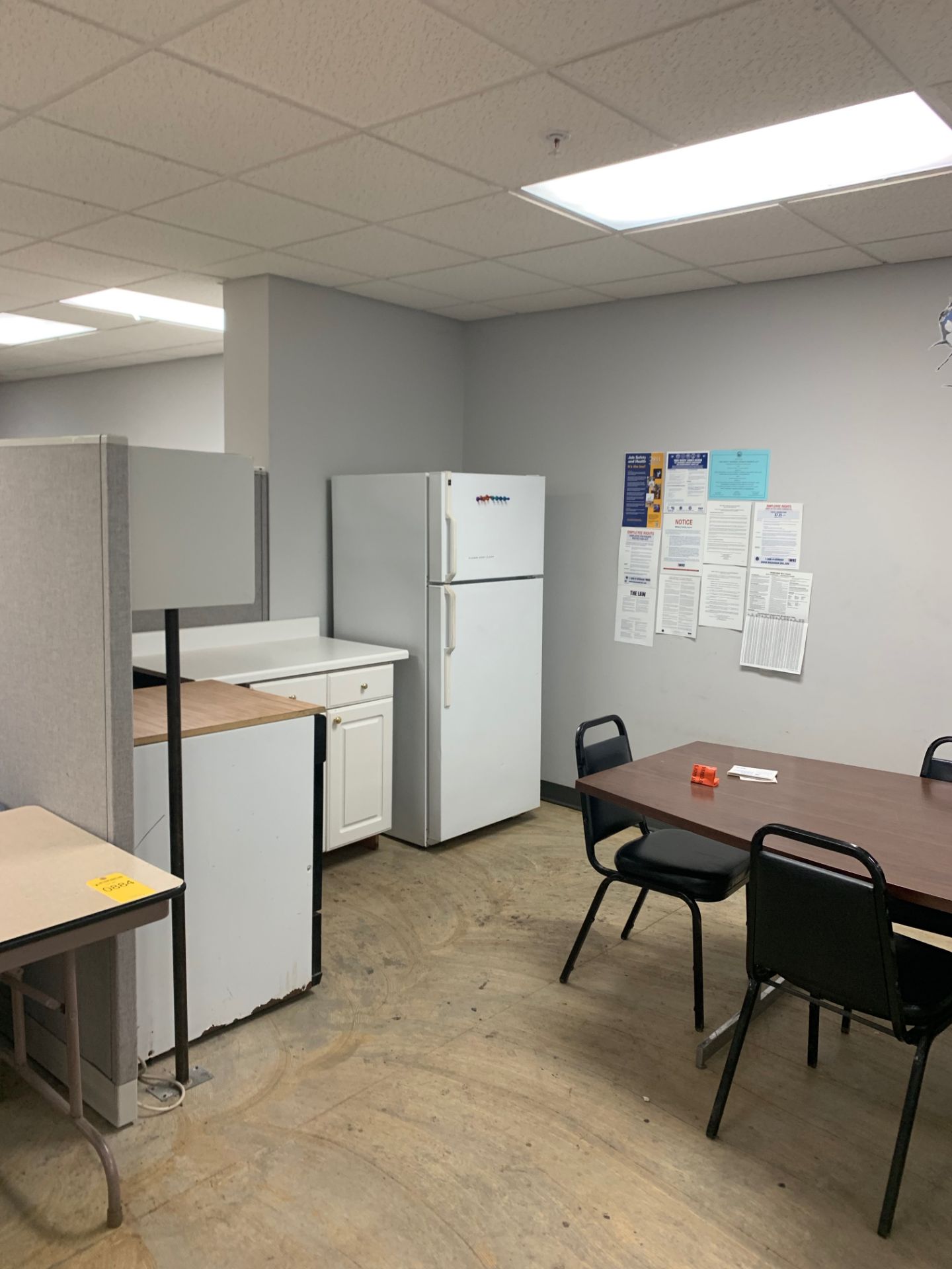 PARTITION WALL & (11) FILING CABINETS - Image 3 of 4