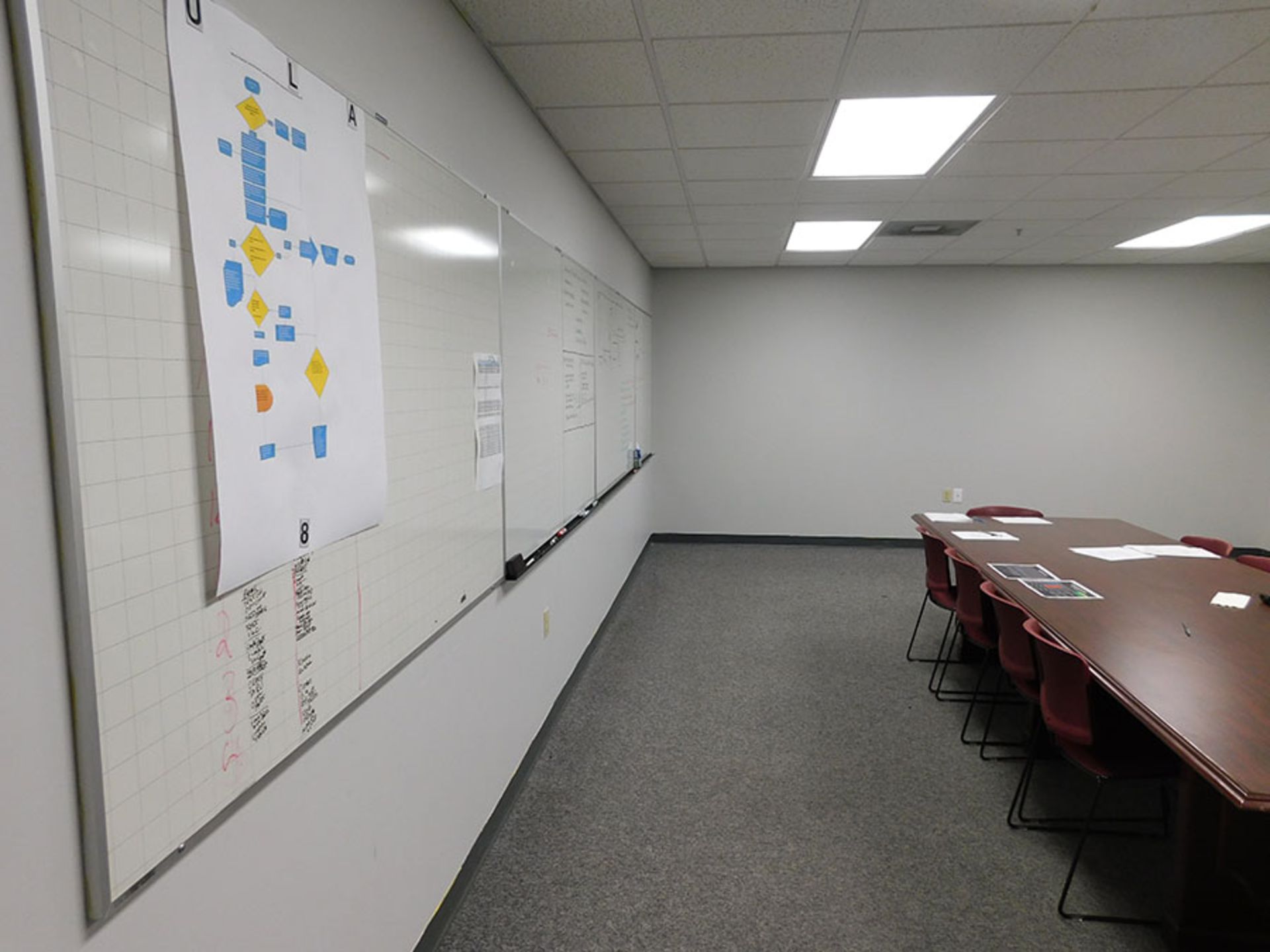 CONTENTS OF CONFRENCE ROOM; CONFERENCE TABLE WITH (10) CHAIRS - Image 2 of 2