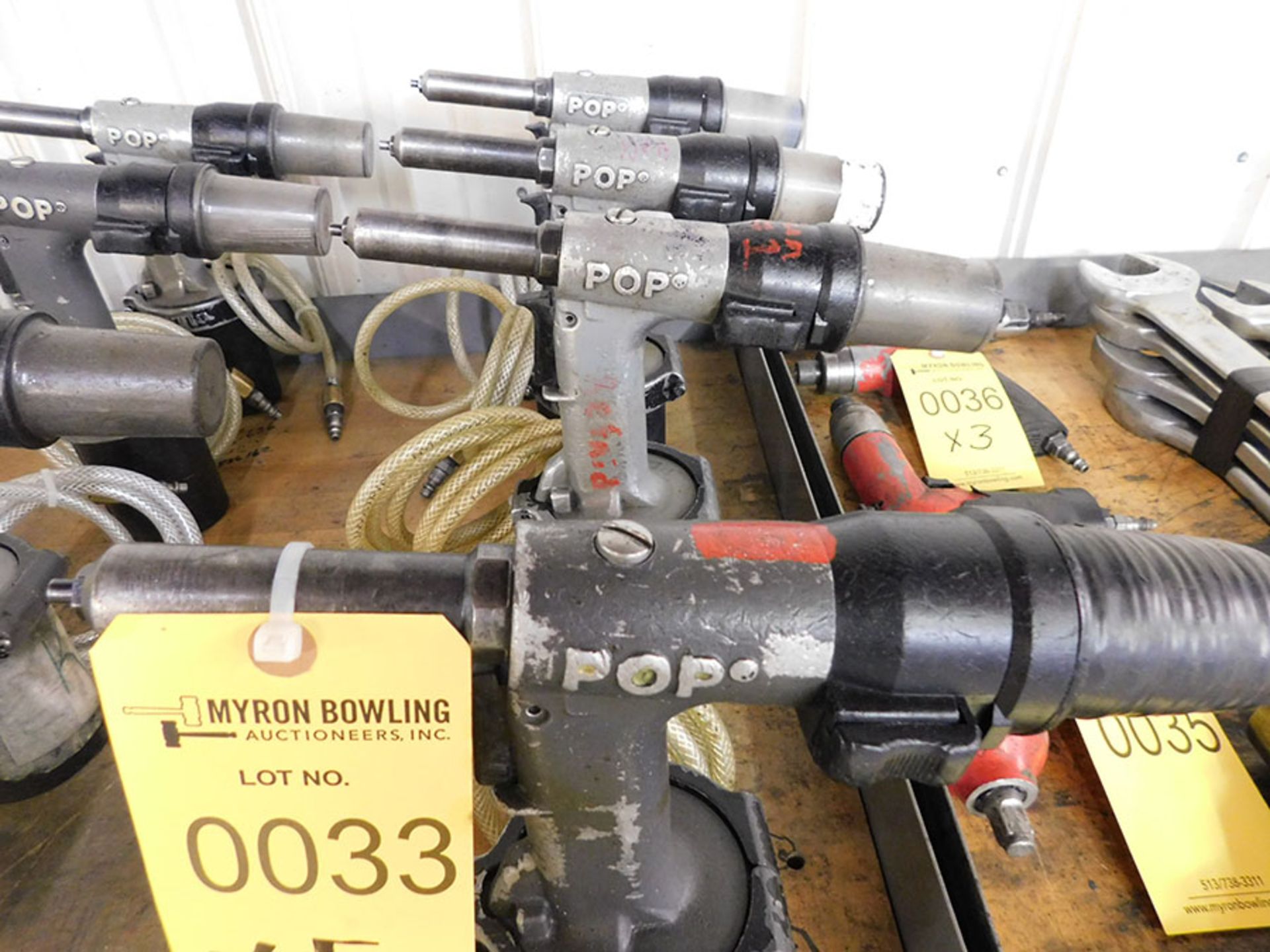 (5) PNEUMATIC POP RIVET GUNS