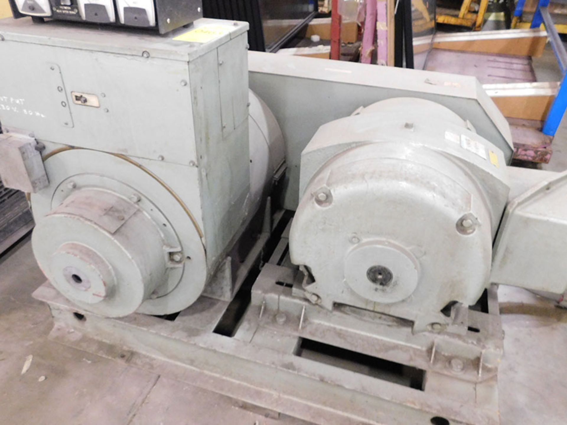 GEARATOR CO. NO BRUSH GENERATOR; 75 KVA, 220/380V, MARATHON ELECTRIC MOTOR, 100 HP, 230/460V