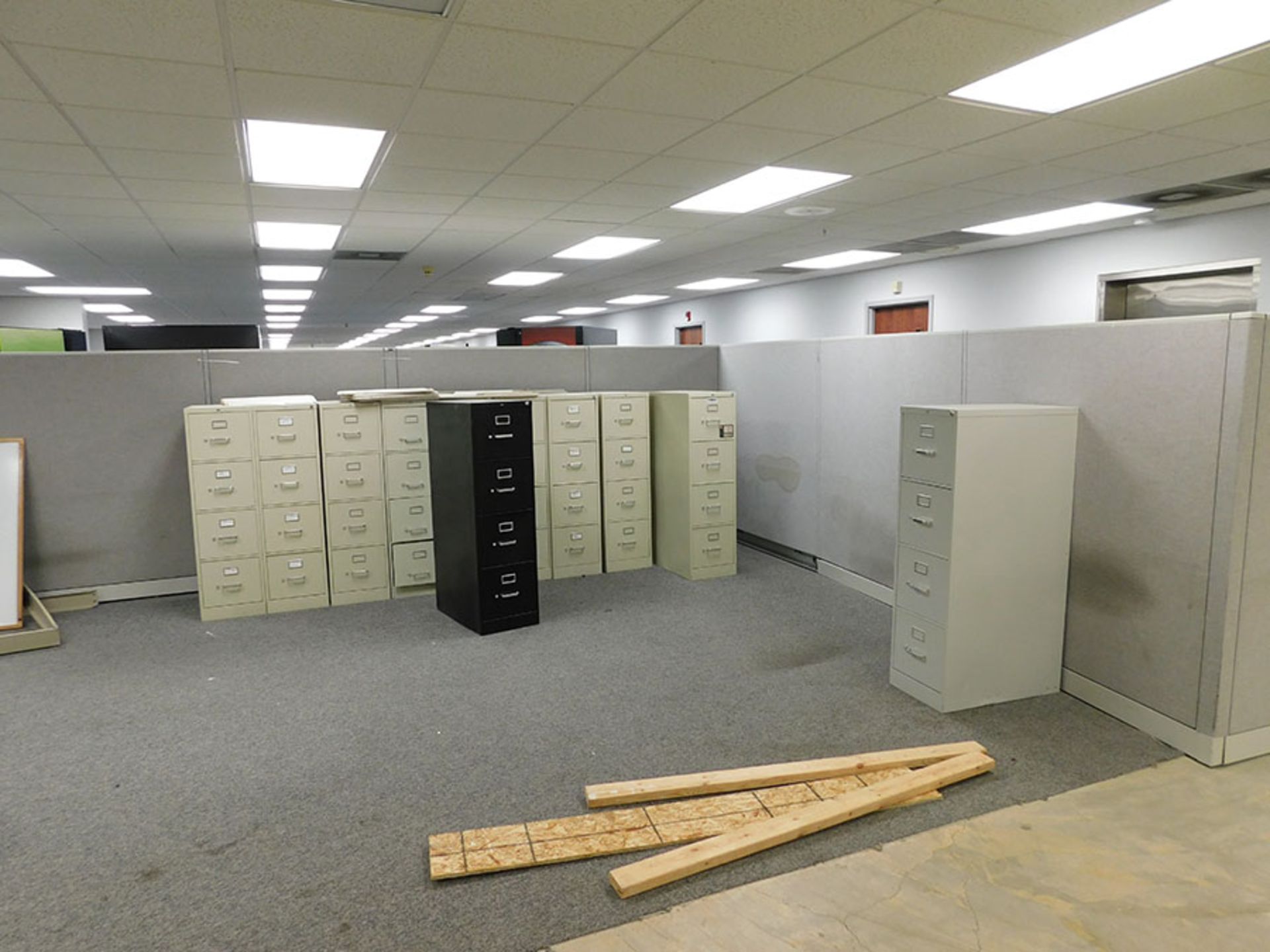 CONTENTS OF BREAK AREA; (4) TABLES, PORTABLE DISH WASHER, AND REFRIGERATOR - Image 3 of 3