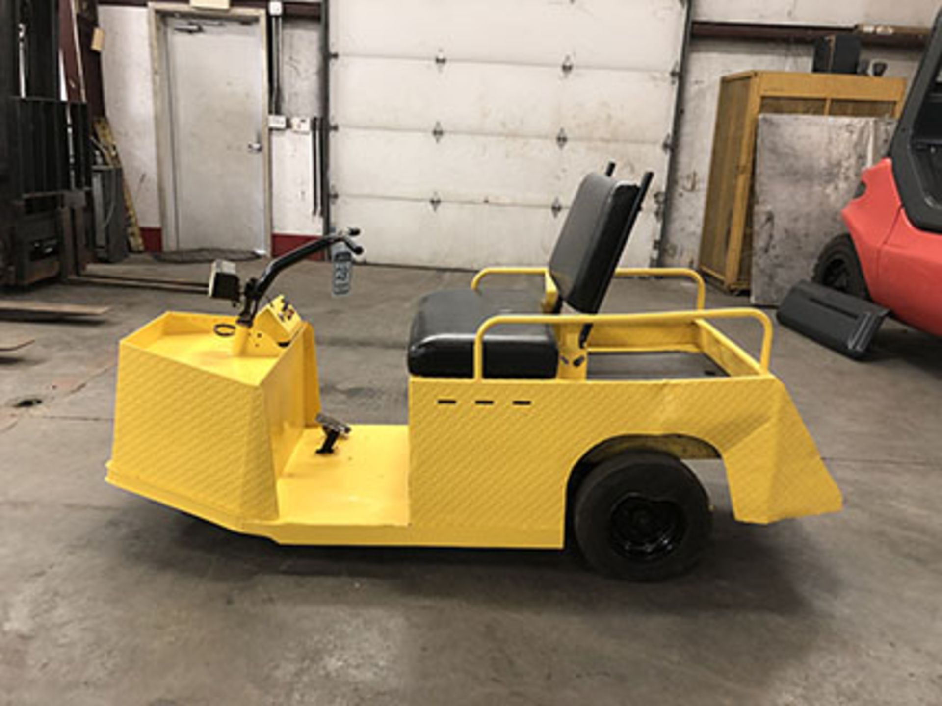 CUSHMAN 3-WHEEL ELECTRIC PERSONNEL CART, MODEL: MINUTE MISER, WITH 24-VOLT ON-BOARD CHARGER,