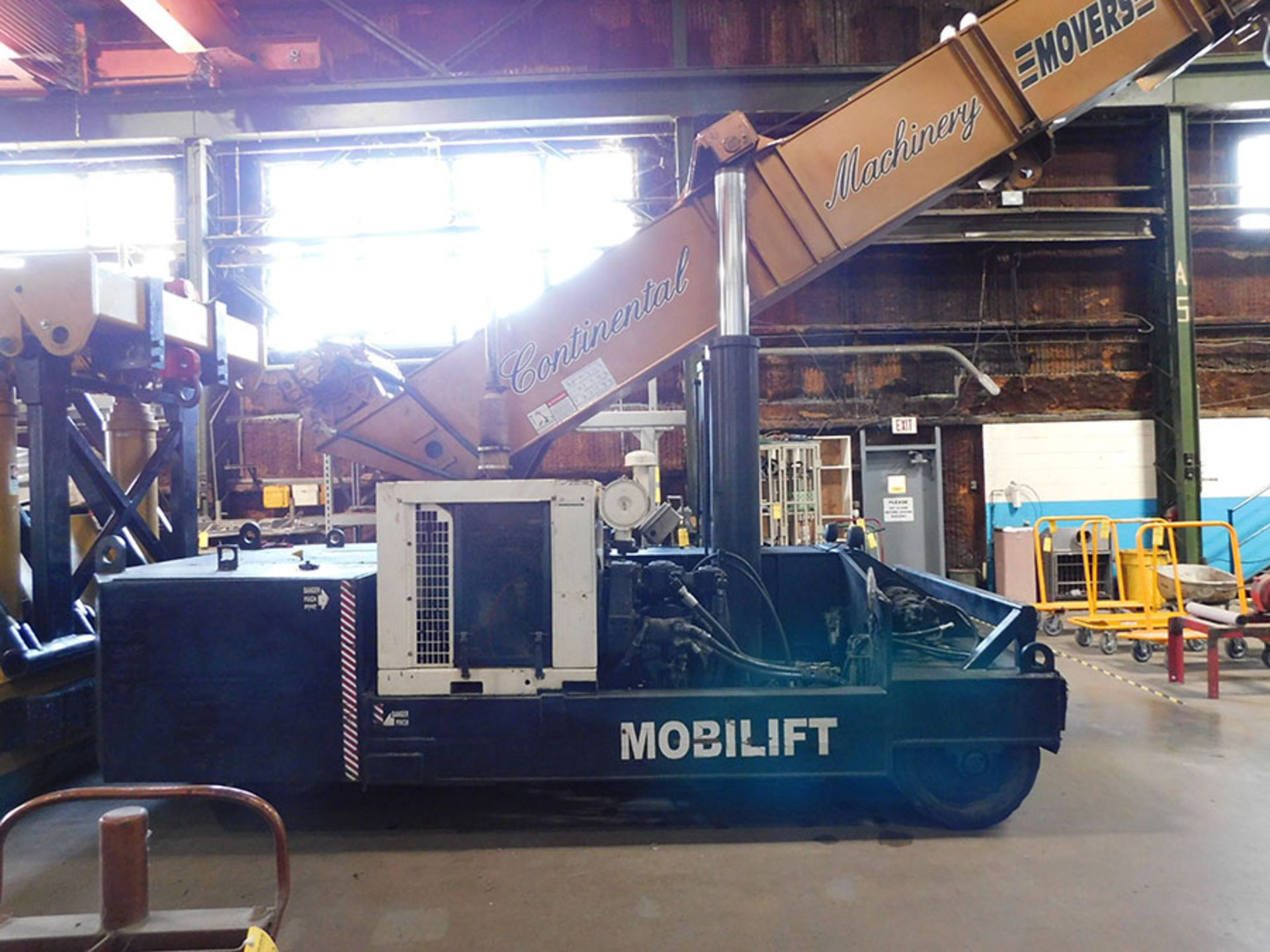 MOBILIFT 75-TON HYDRAULIC MOBILE CRANE; MODEL MBL075, S/N MBL07500, 1,928 HOURS, NEW CABLE