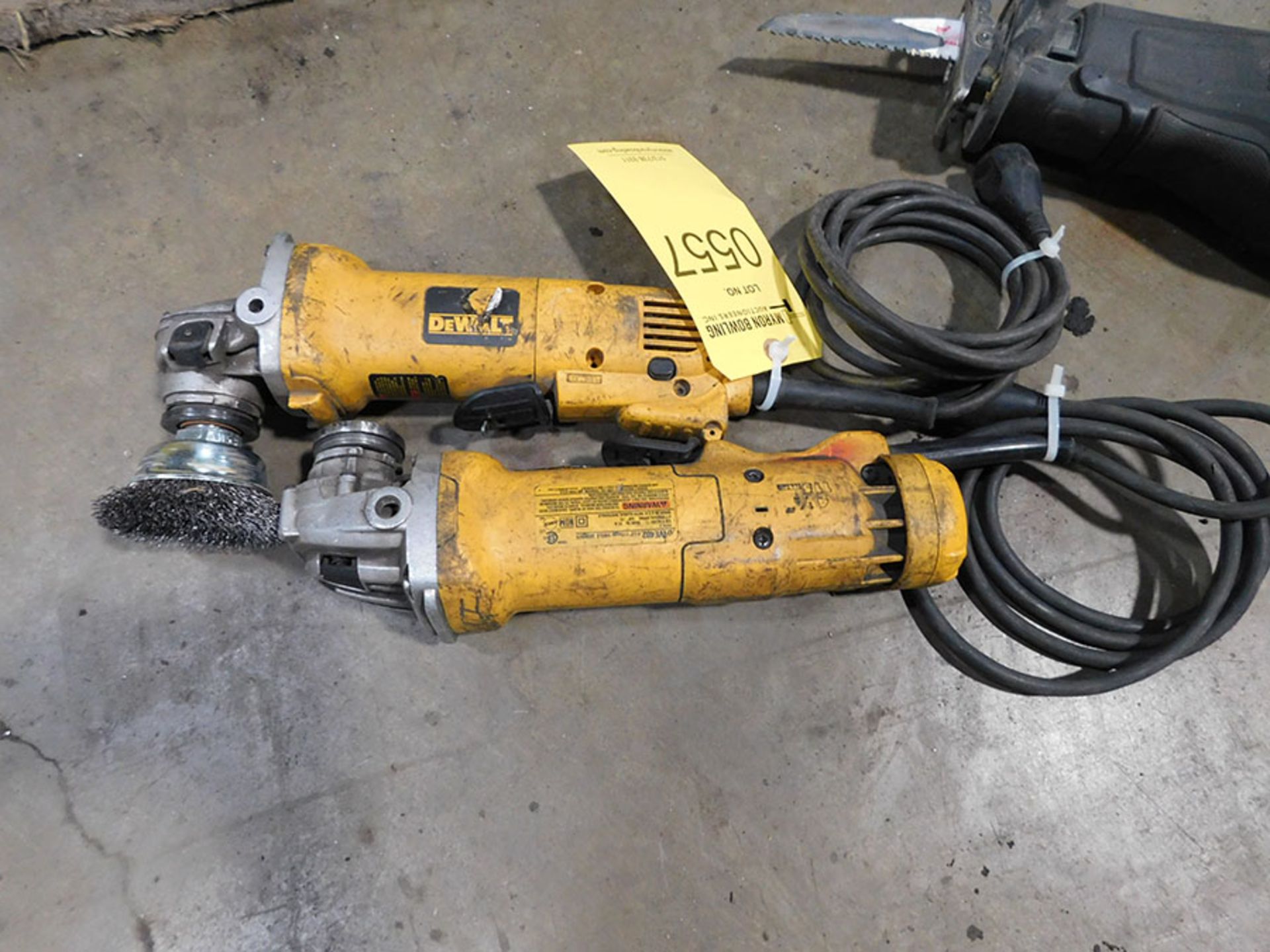 (2) DEWALT 4 1/2'' ANGLE GRINDERS