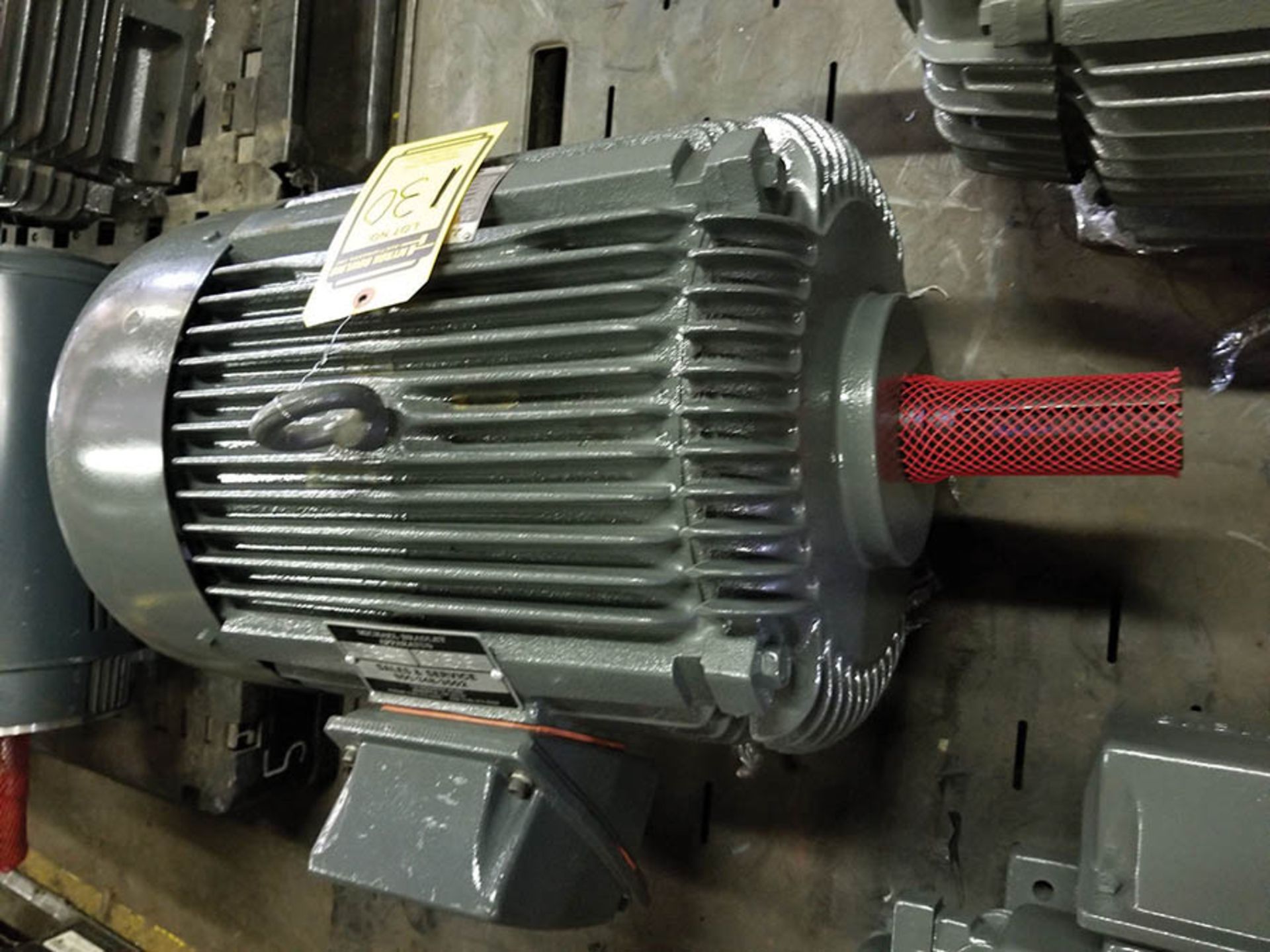 MITSUBISHI 25 HP ELECTRIC MOTOR; 1,740 RPM, 239 V, 61 AMP, 60 HZ - Image 2 of 5