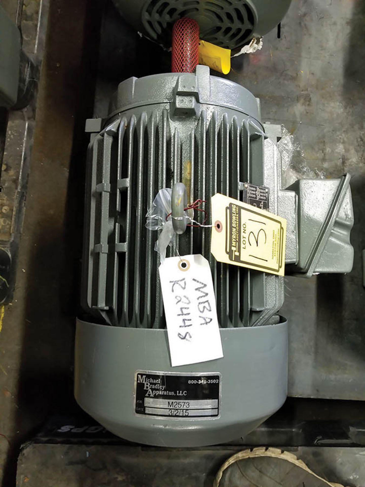 SIEMENS 20 HP ELECTRIC MOTOR; 1,750 RPM, 220-230/440-460V, 56-54/28-27 AMP, 3 PH, 60 HZ - Image 3 of 6