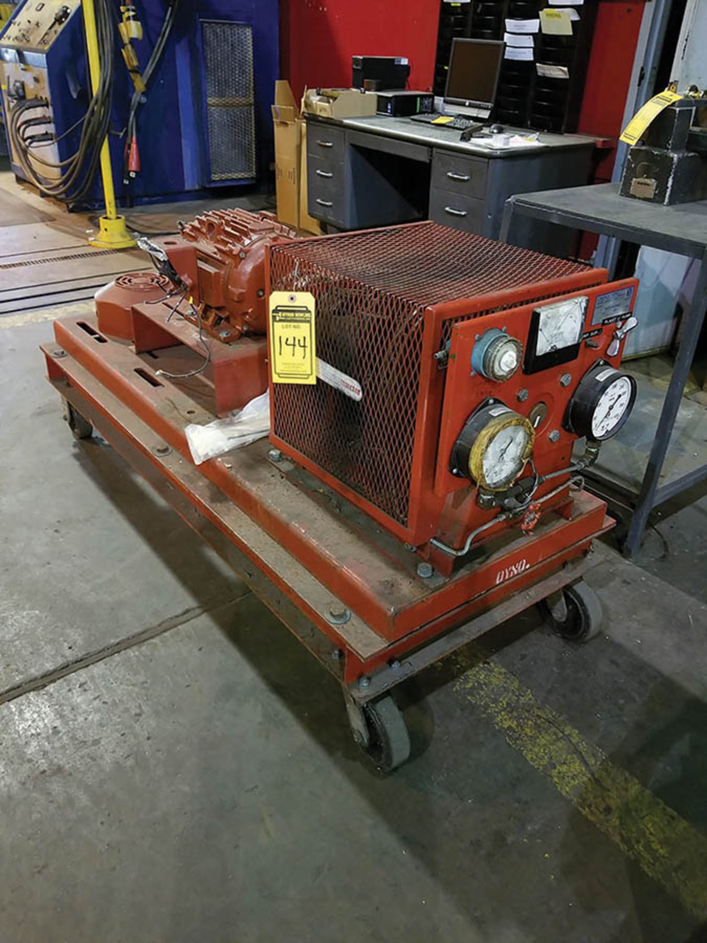 10-HP INDUCTOR PUMP CART; 3,000 RPM, S/N L-88, MODEL CD-1224-24, 120-400 LB. FT. - Image 2 of 5