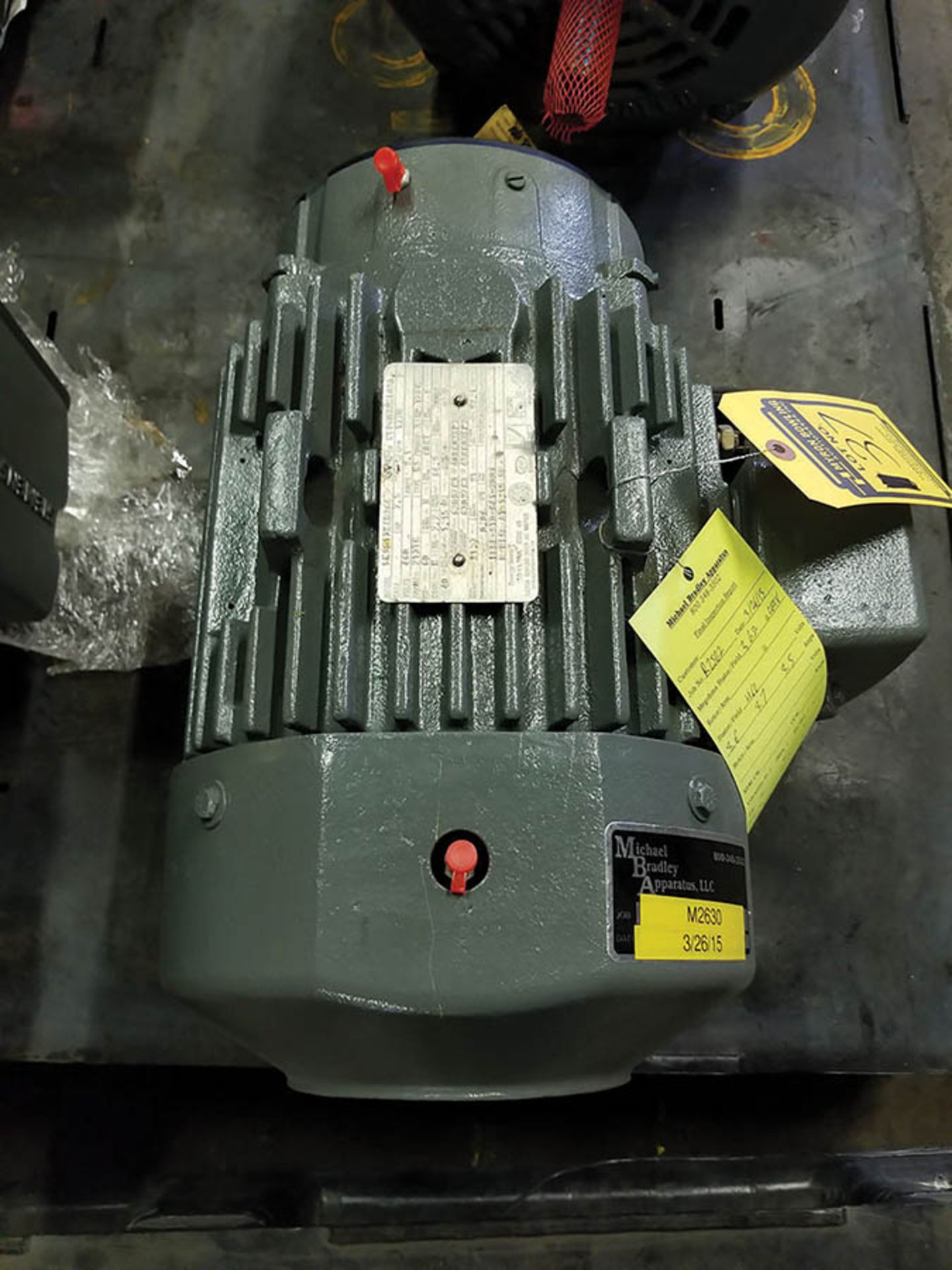 (3) ELECTRIC MOTORS; GE 7.5 HP ELECTRIC MOTOR; 880 RPM, GE 7.5 HP ELECTRIC MOTOR, 1,770 RPM, AND - Image 4 of 11