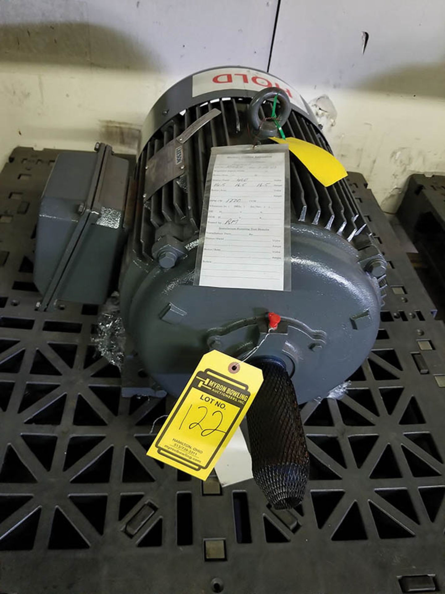 LEESON 40 HP ELECTRIC MOTOR; 1,770 RPM, 208-230/460V, 100-92/46 AMP - Image 2 of 5