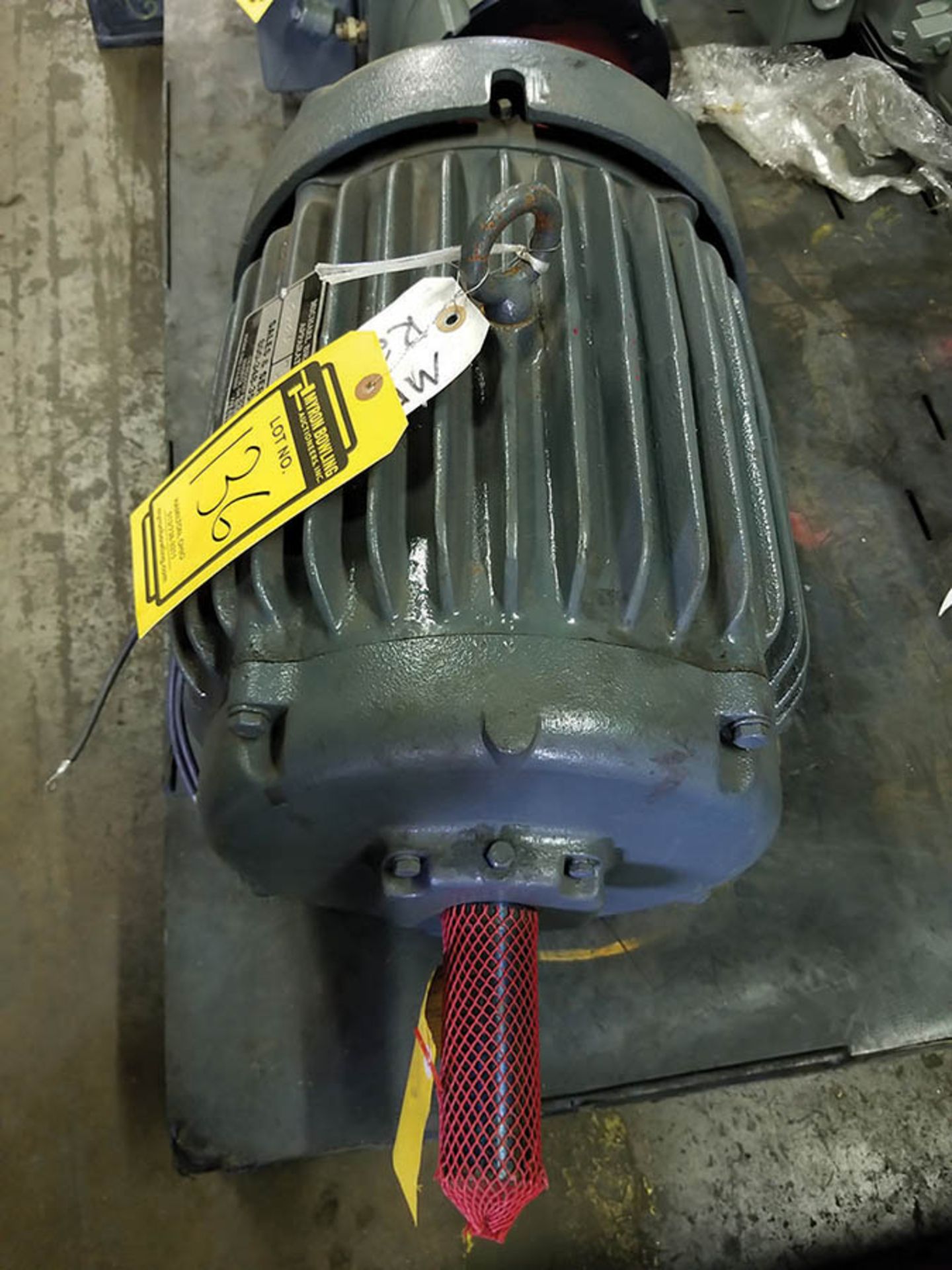 BALDOR 10 HP ELECTRIC MOTOR; 1,160 RPM, 55V, 11.2 AMP, 60 HZ, 3 PH - Image 4 of 5