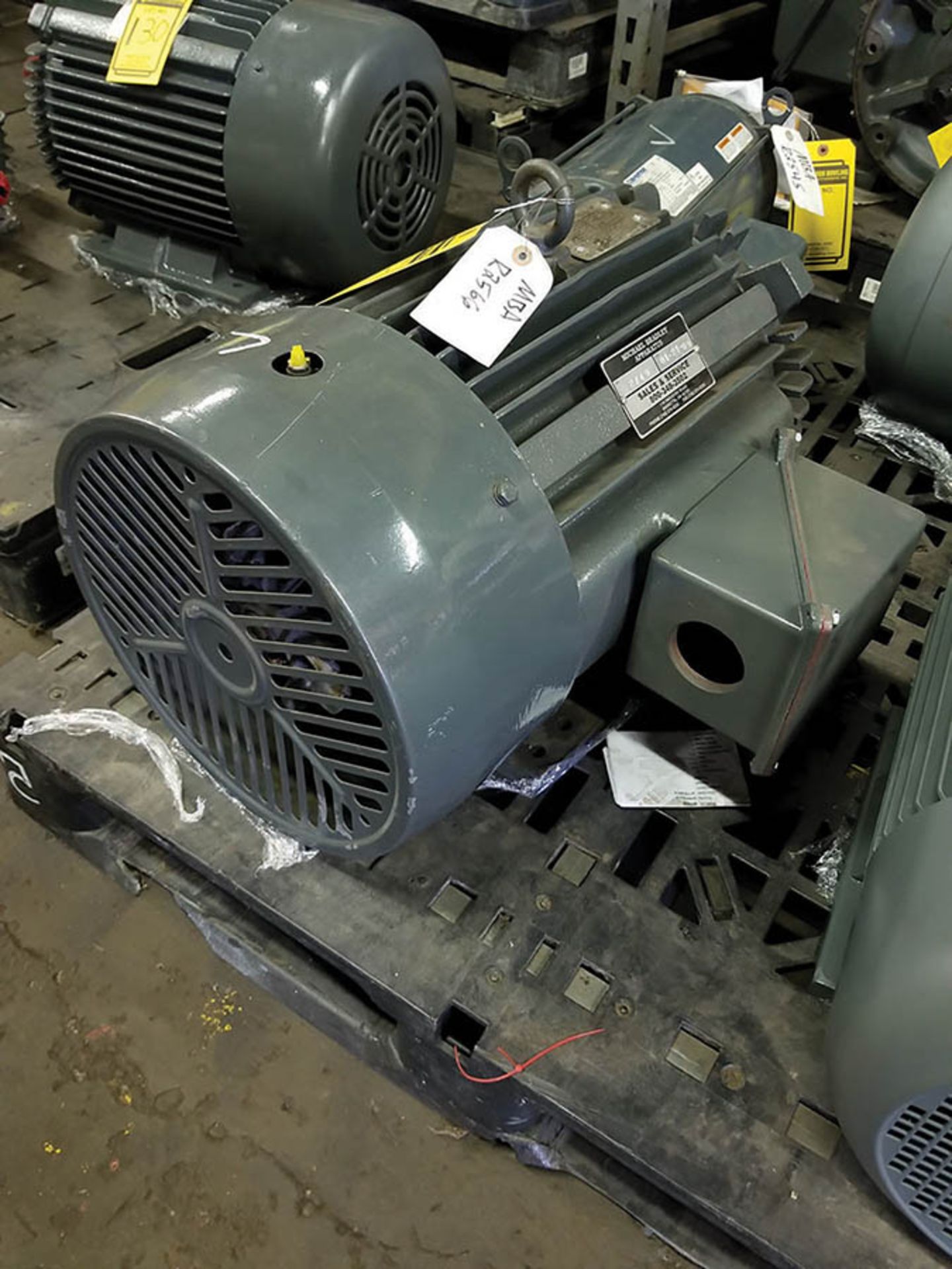 25-HP ELECTRIC INDUCTION MOTOR; 3,515 RPM, 575 V, 23 AMP