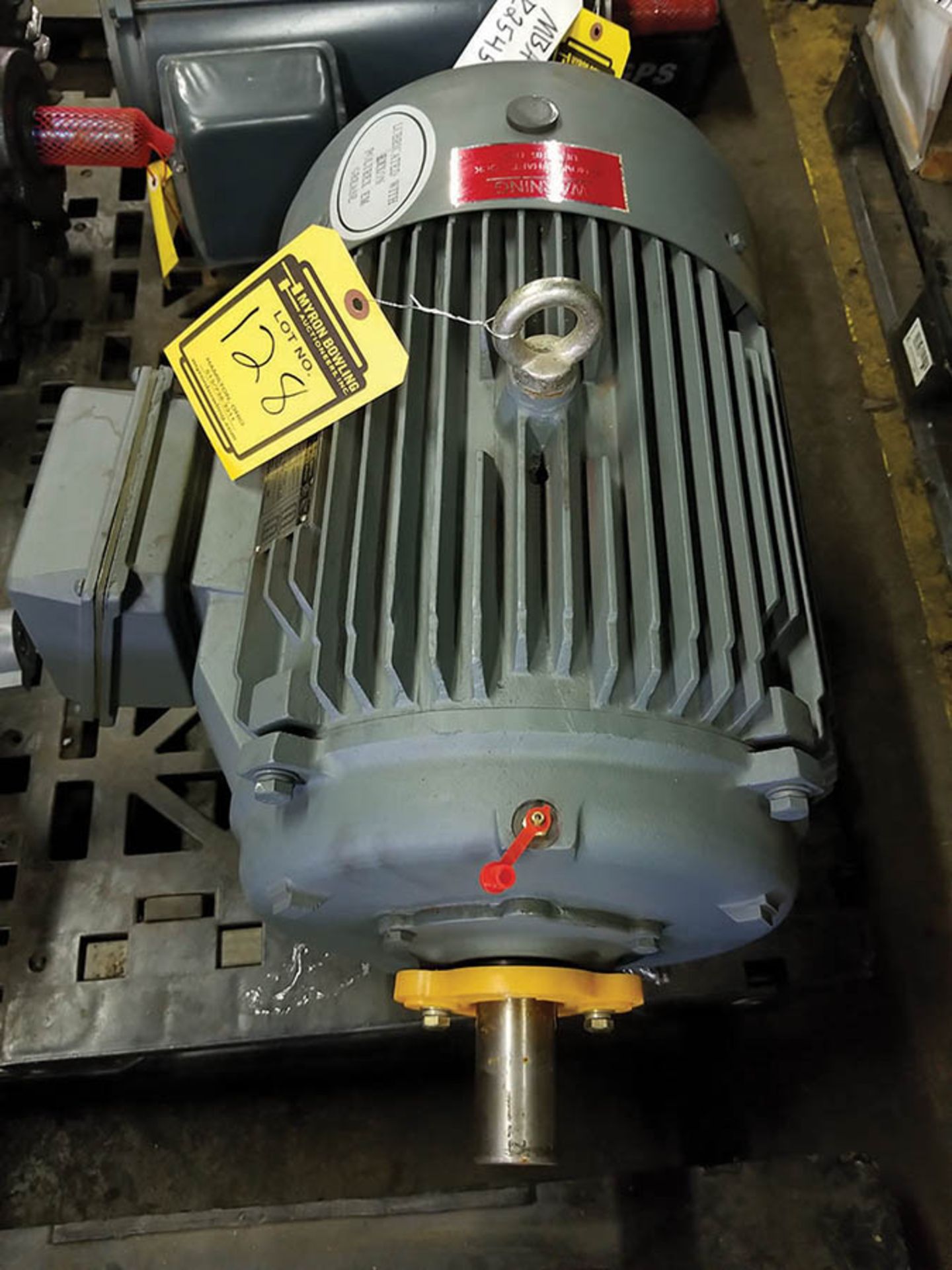 WORLDWIDE 25 HP ELECTRIC MOTOR; 230/460V, 55.8/27.9 AMP, 3,555 RPM - Image 4 of 5