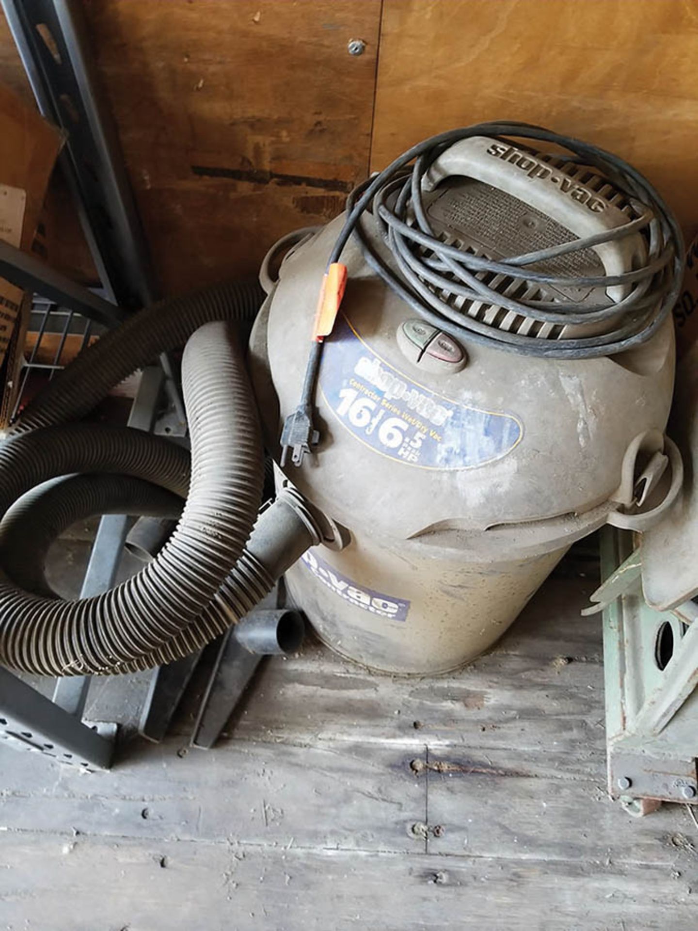 CONTENTS OF FRONT OF CONTAINER INCLUDING SHELVING, ELECTRICAL BOXES, LIGHTING EQUIPMENT, AND MISC.