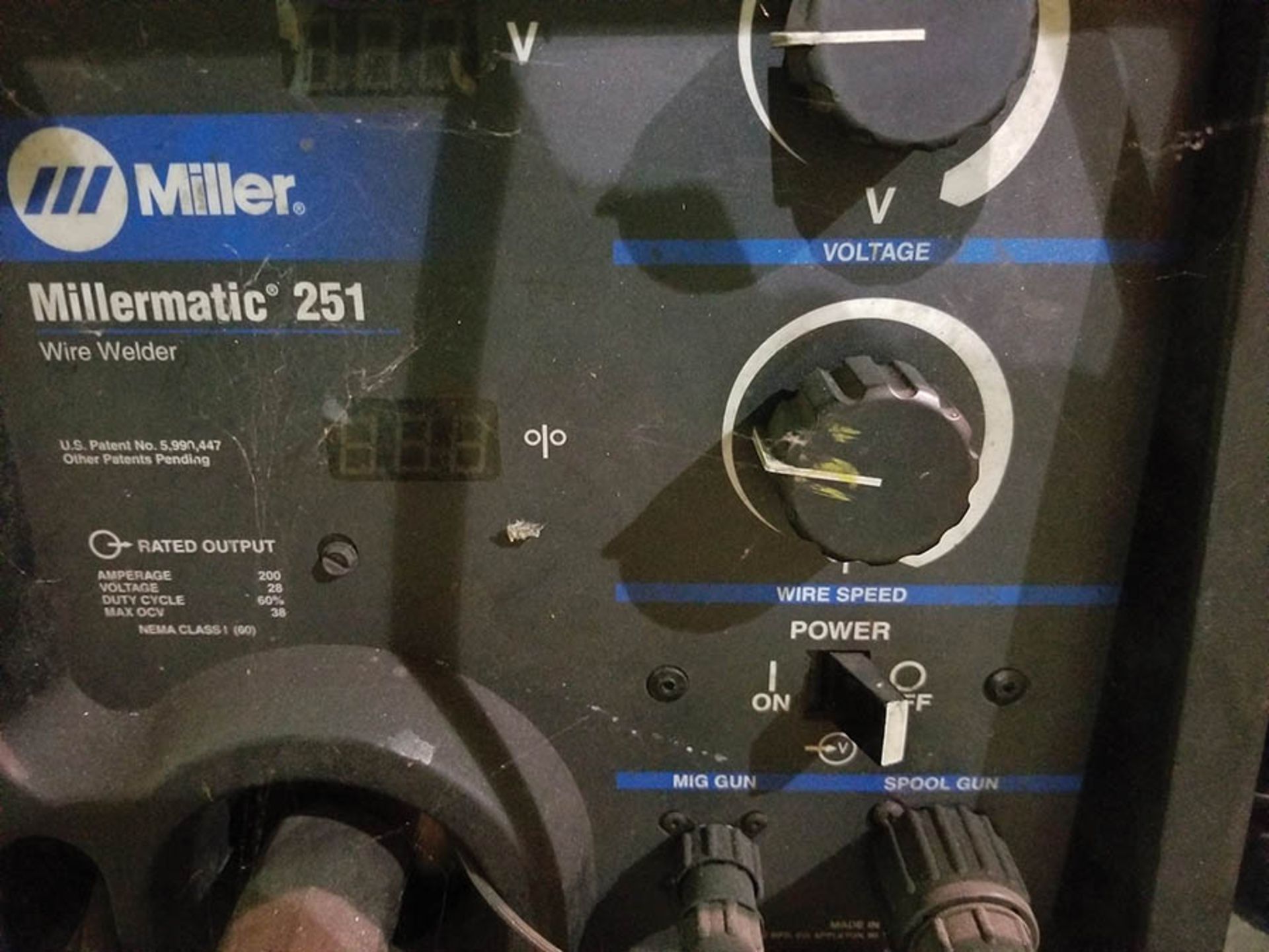 MILLER MILLERMATIC 251 WIRE WELDER; S/N LG230118B, WIRE, SHIELD, LEADS & HEAD - Image 4 of 4