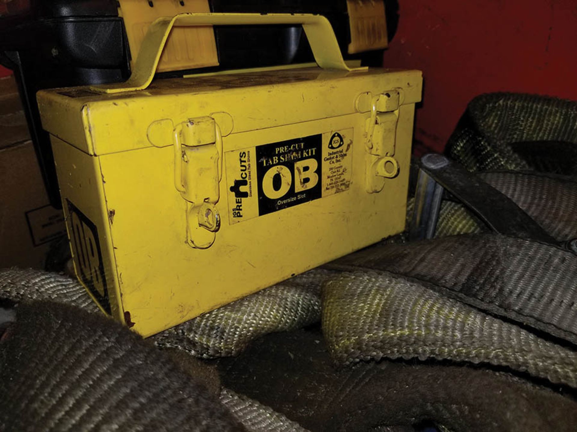 JOB BOX; 60" X 24" X 24" D, FULL OF TOOLS, WRENCH SETS, SCREW DRIVERS, SOCKETS, RATCHET STRAPS, SHIM - Image 10 of 12