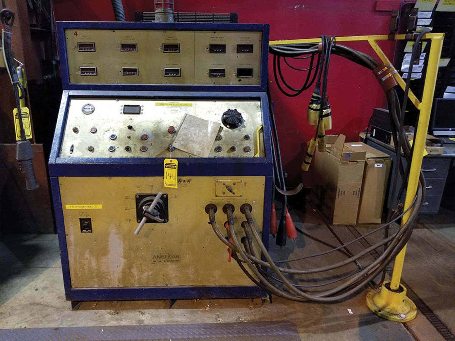 AMERICAN HIGH VOLTAGE ELECTRICAL TEST SYSTEM; MODEL TM300A-SCR-300D, 3 AC TEST OUTPUTS, 120V- 4,160V - Image 2 of 7