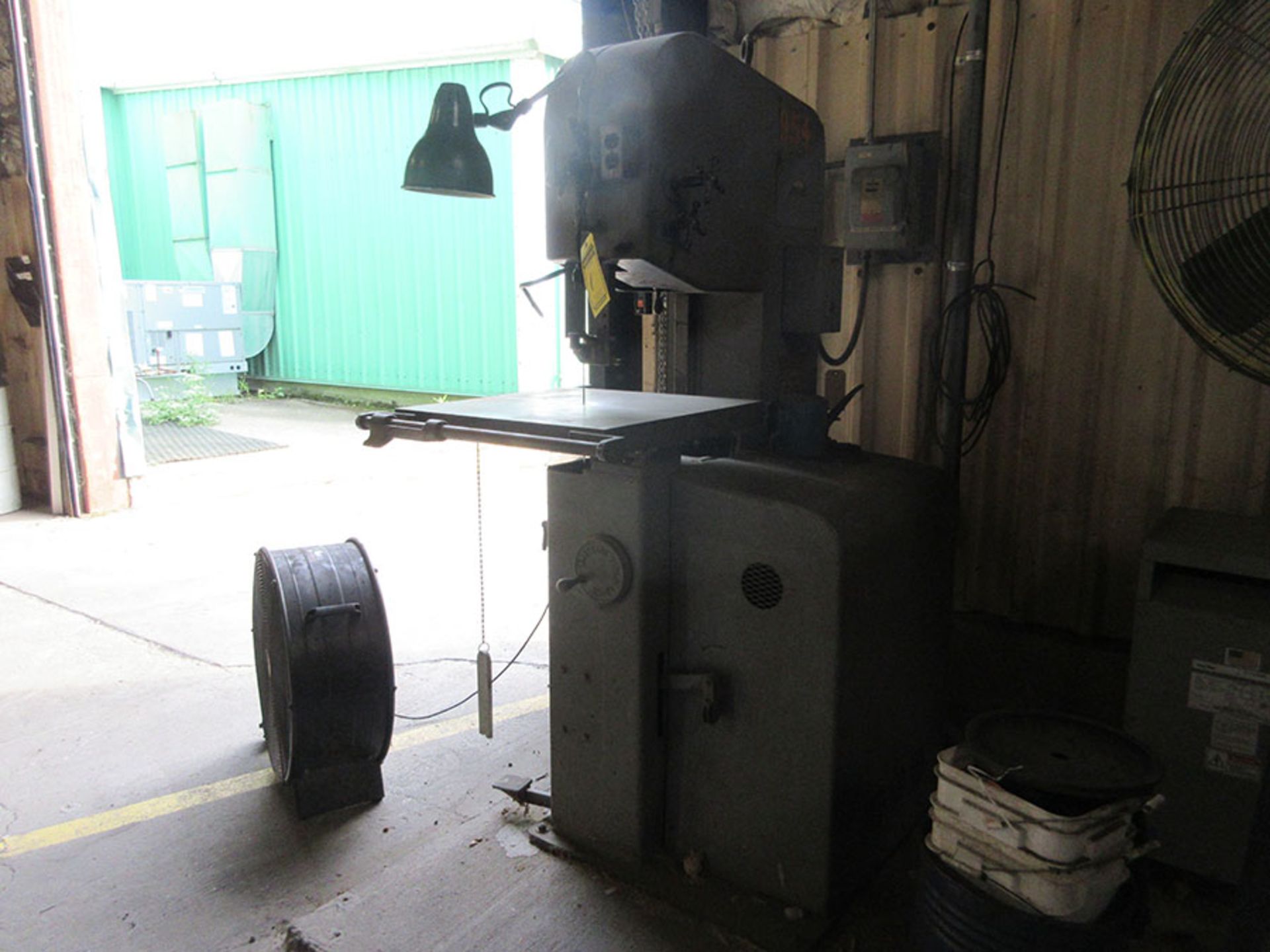 DOALL CONTOUR 16'' VERTICAL BAND SAW; 2'' X 2'' TABLE, BLADE WELDER, SPEED INDICATOR, FOOT PEDAL, - Image 2 of 2