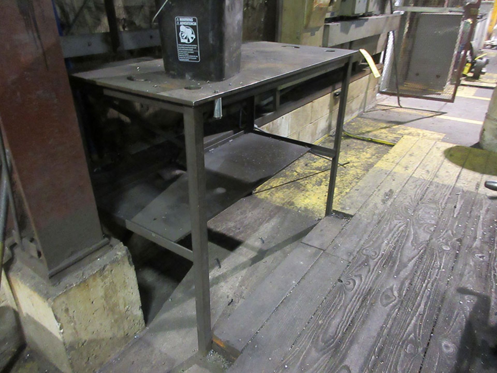 (2) TABLES WITH LATHE TOOLING & 14'' 4-JAW CHUCK - Image 3 of 3