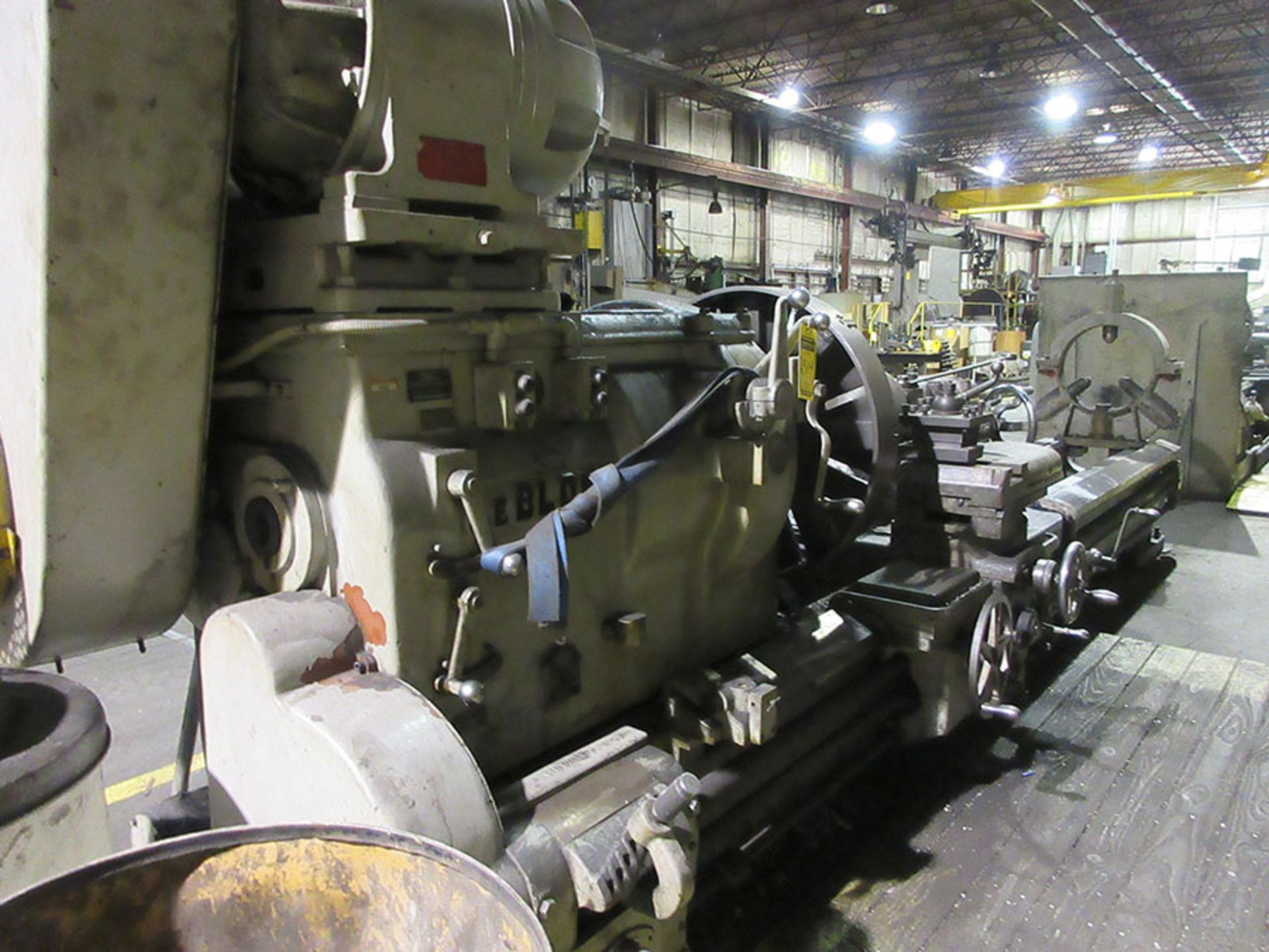 LEBLOND 40'' X 126'' CC GAP BED LATHE; MODEL NK, S/N NK448, 168'' BED, 4-255 RPM, SADDLE,