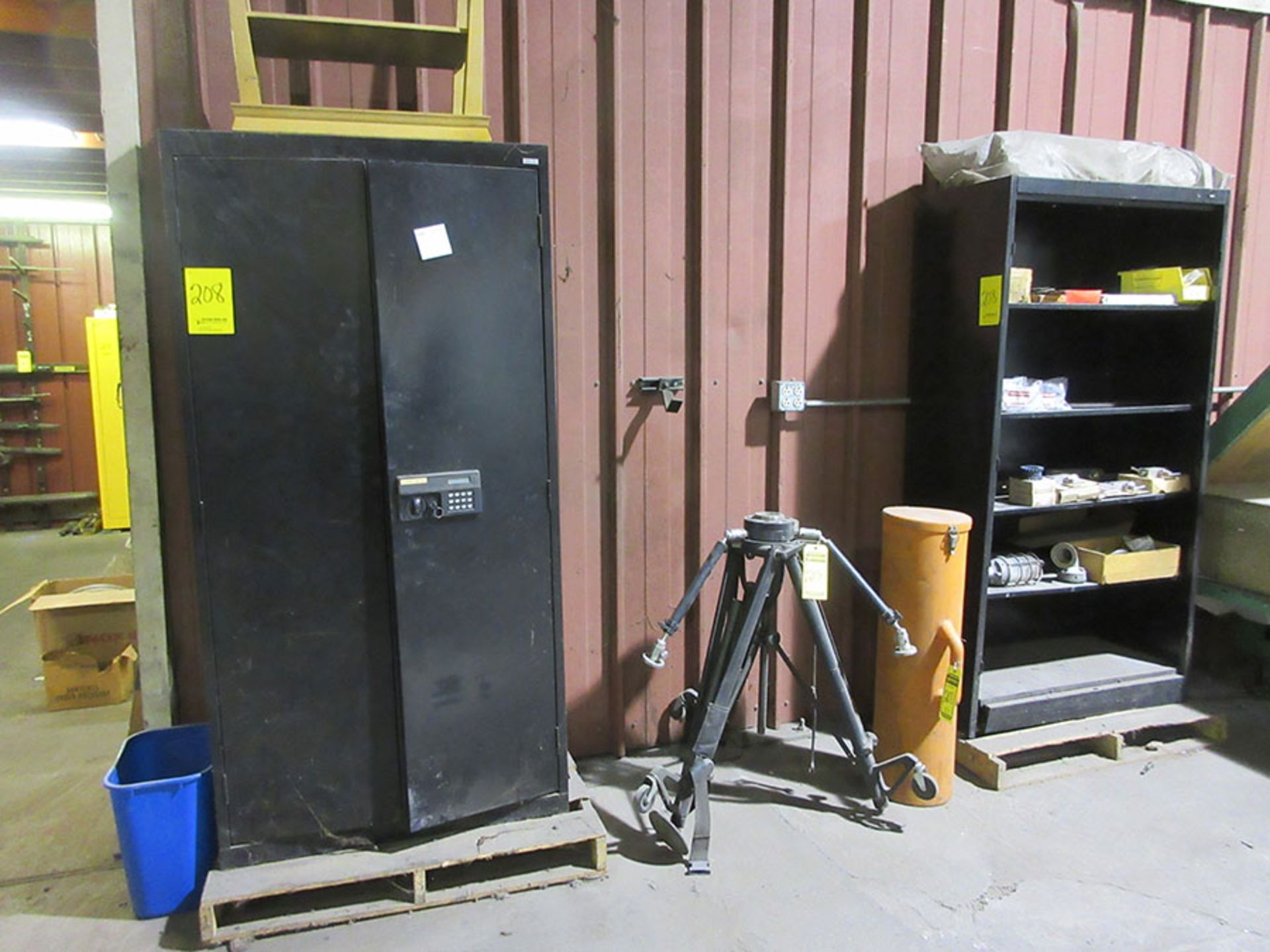 2-DOOR CABINET, SHELF UNIT, AND TRIPOD