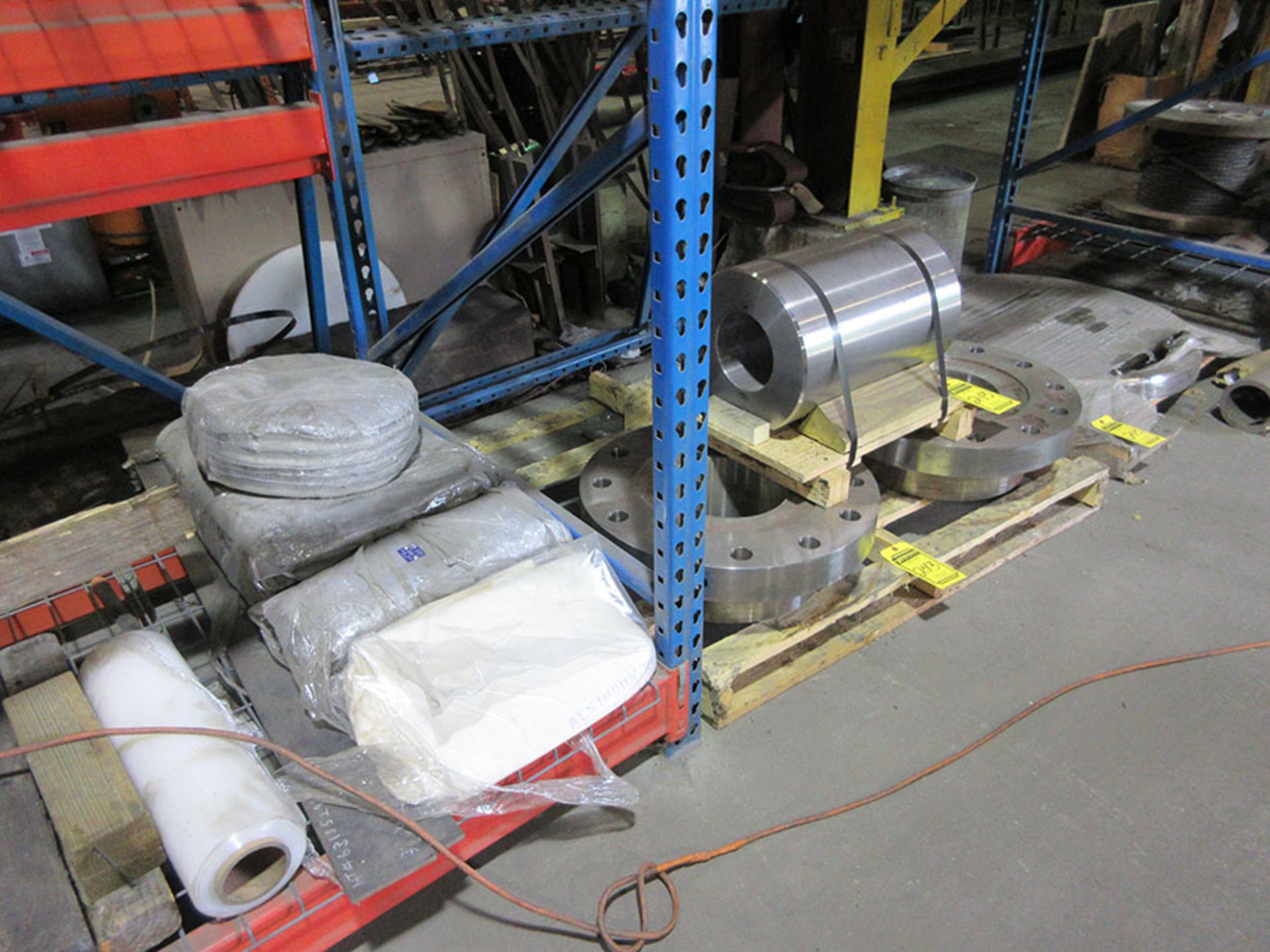 CONTENTS OF PALLET RACK; STAINLESS STEEL PRODUCT, NUTS, AND BOLTS