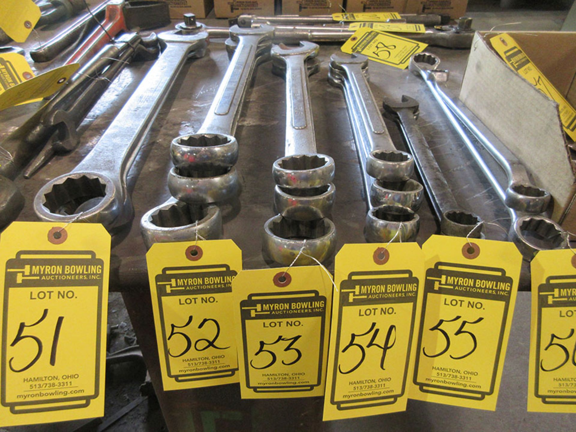 (1) 1 13/16'' WRENCH & (2) 1 5/8'' WRENCHES