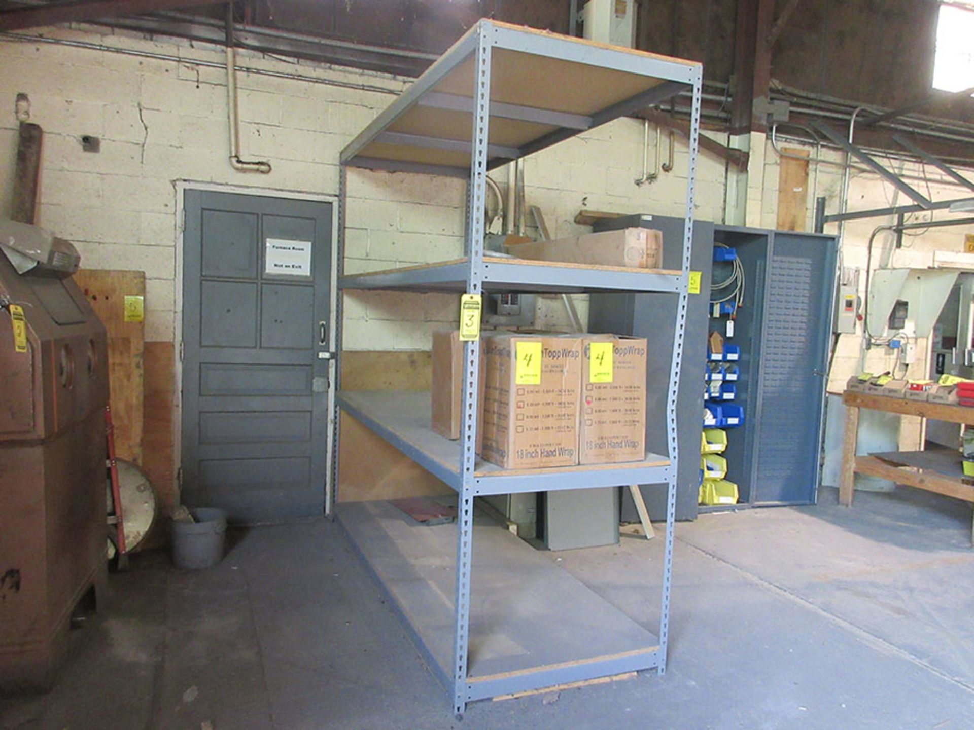 BOLTLESS SHELF UNIT; 3' X 8' X 8'