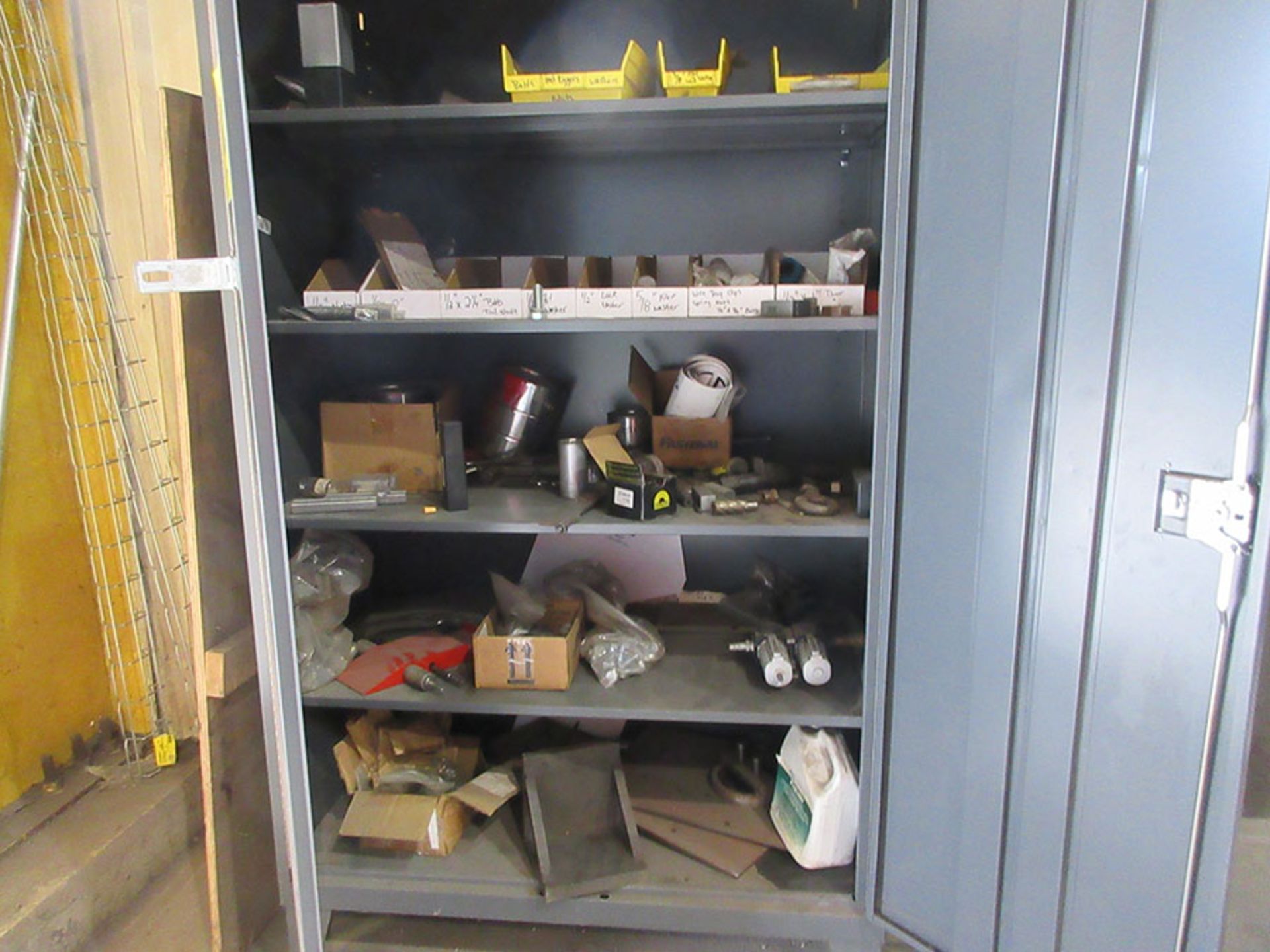 (2) CABINETS WITH CONTENTS; WELDING WIRE & ROD - Image 3 of 4