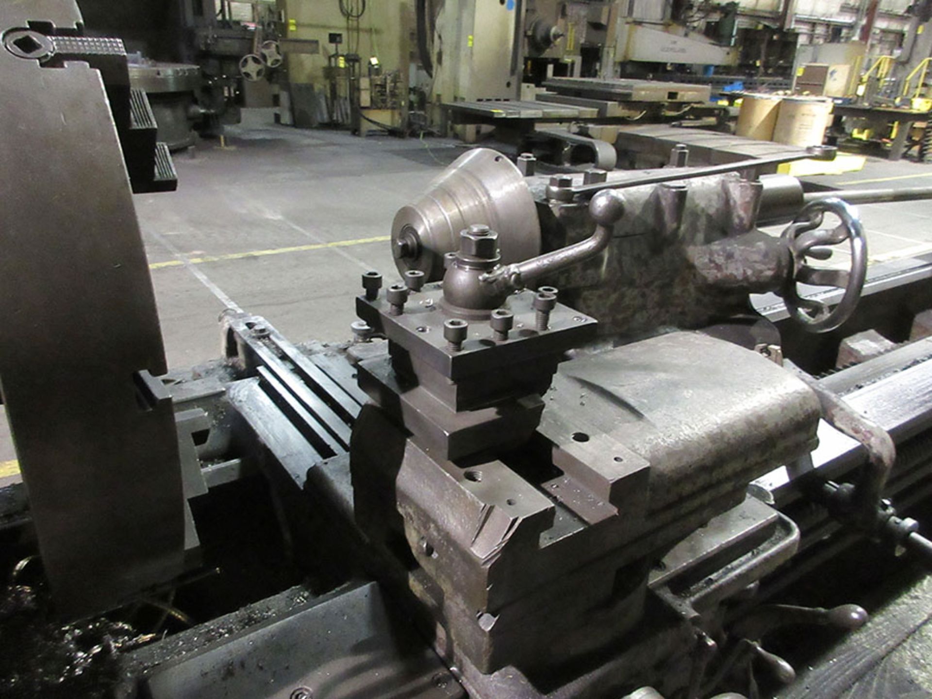 LEBLOND 40'' X 126'' CC GAP BED LATHE; MODEL NK, S/N NK448, 168'' BED, 4-255 RPM, SADDLE, - Image 2 of 4