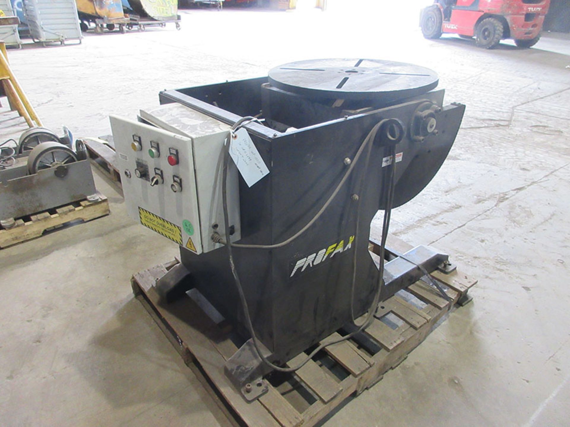 PROFAX WELDING POSITIONER WP-1000; S/N 2499, 115/60/1, 24.50'' TABLE - Image 2 of 2