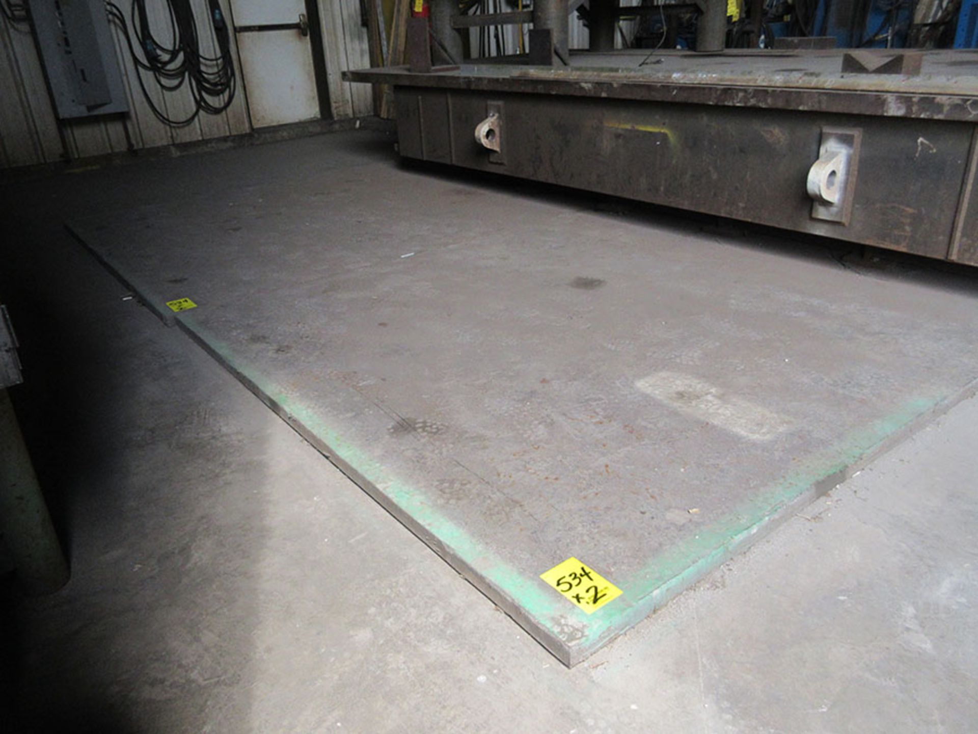 (2) 200'' X 100'' X 2'' STEEL PLATES