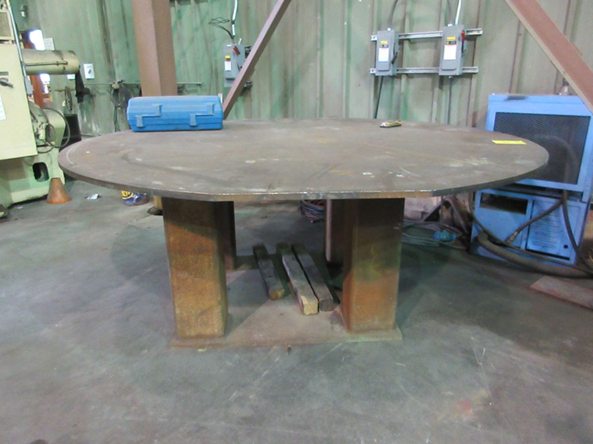 100'' X 1'' PLATE ROUND WELDING TABLE