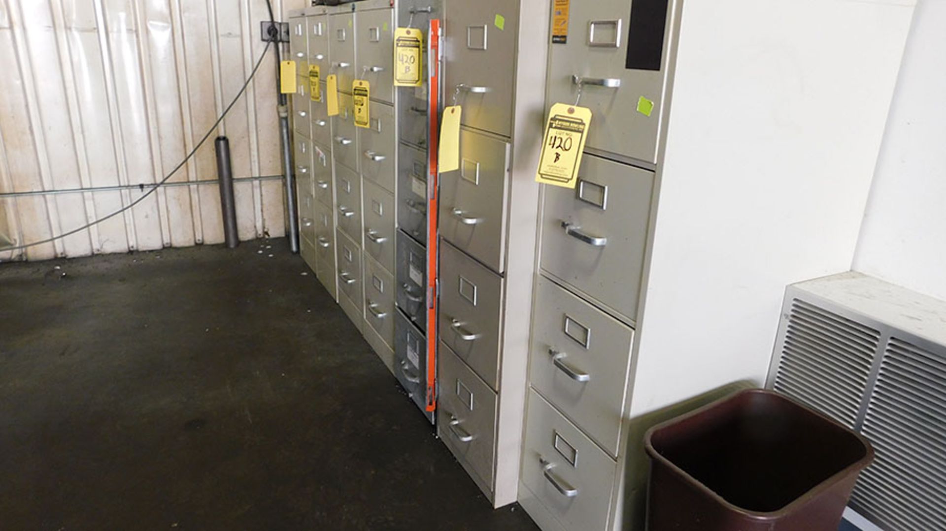 LOT OF (7) FILING CABINETS