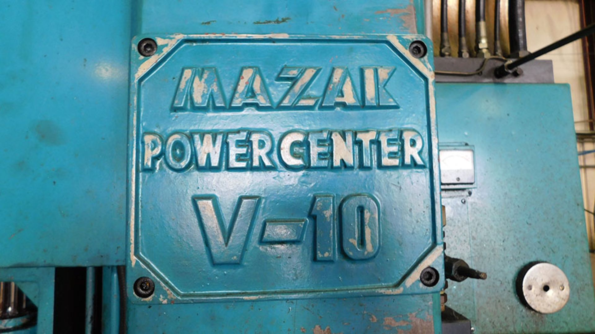 MAZAK POWER CENTER V-10 CNC VERTICAL MACHINING CENTER, 30-TOOL ATC, CAT V FLANGE, 45 TAPER, 48'' X - Image 3 of 4