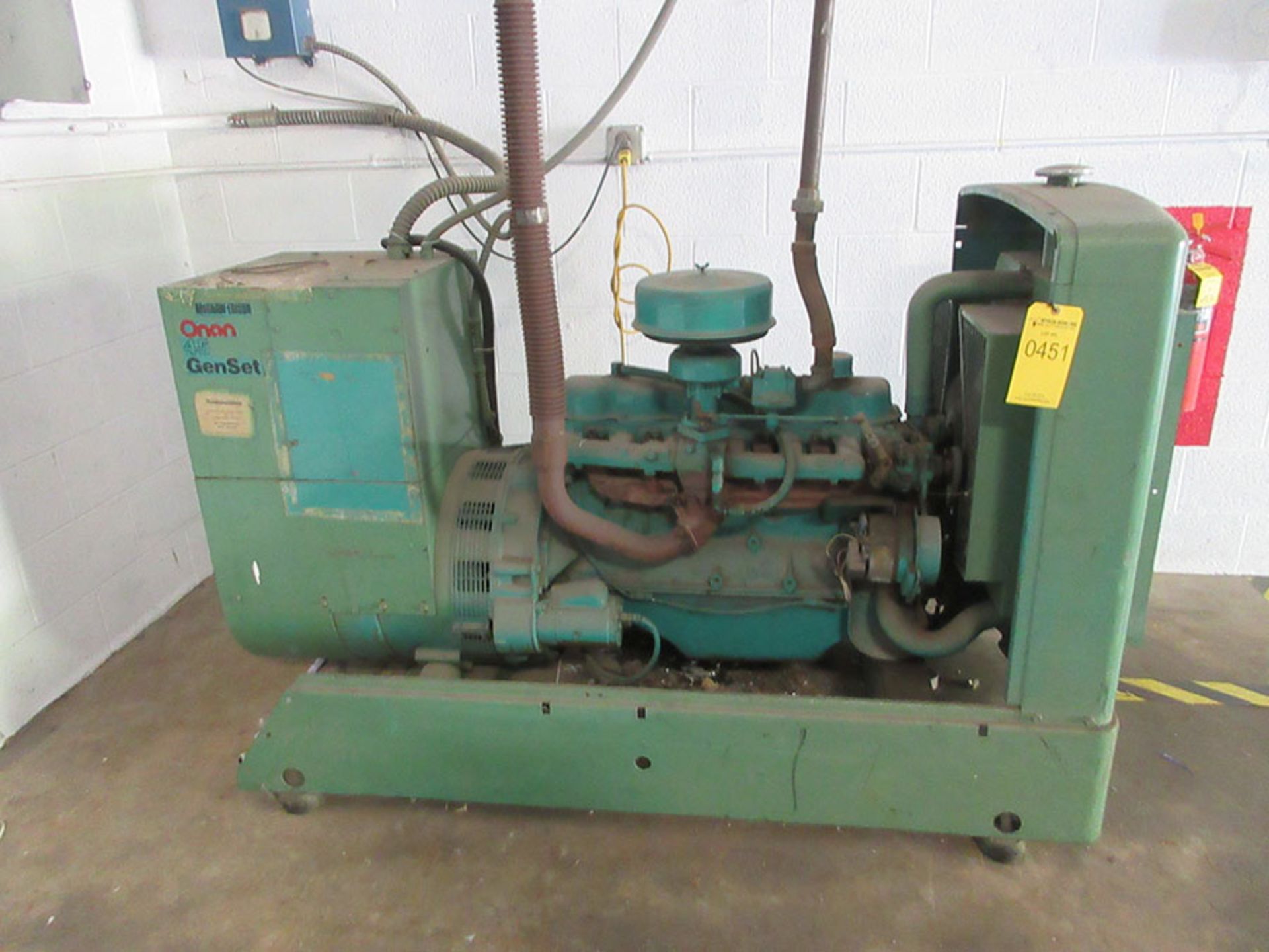 ONAN 45 GENSET; 231 HOURS, FORD 4.9L STRAIGHT 6-CYLINDER ENGINE, S/N I820634013