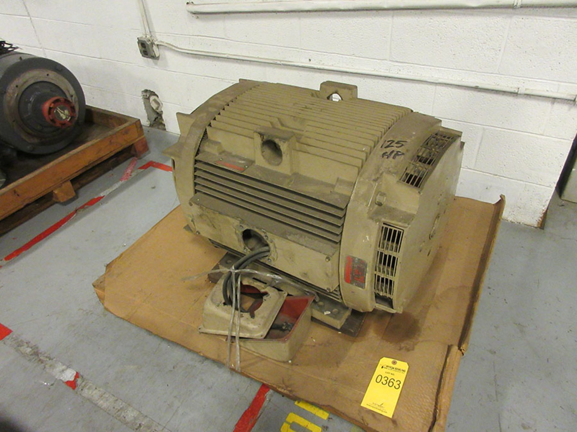 GE 125HP MOTOR; 445TSC FRAME, 460/60/3