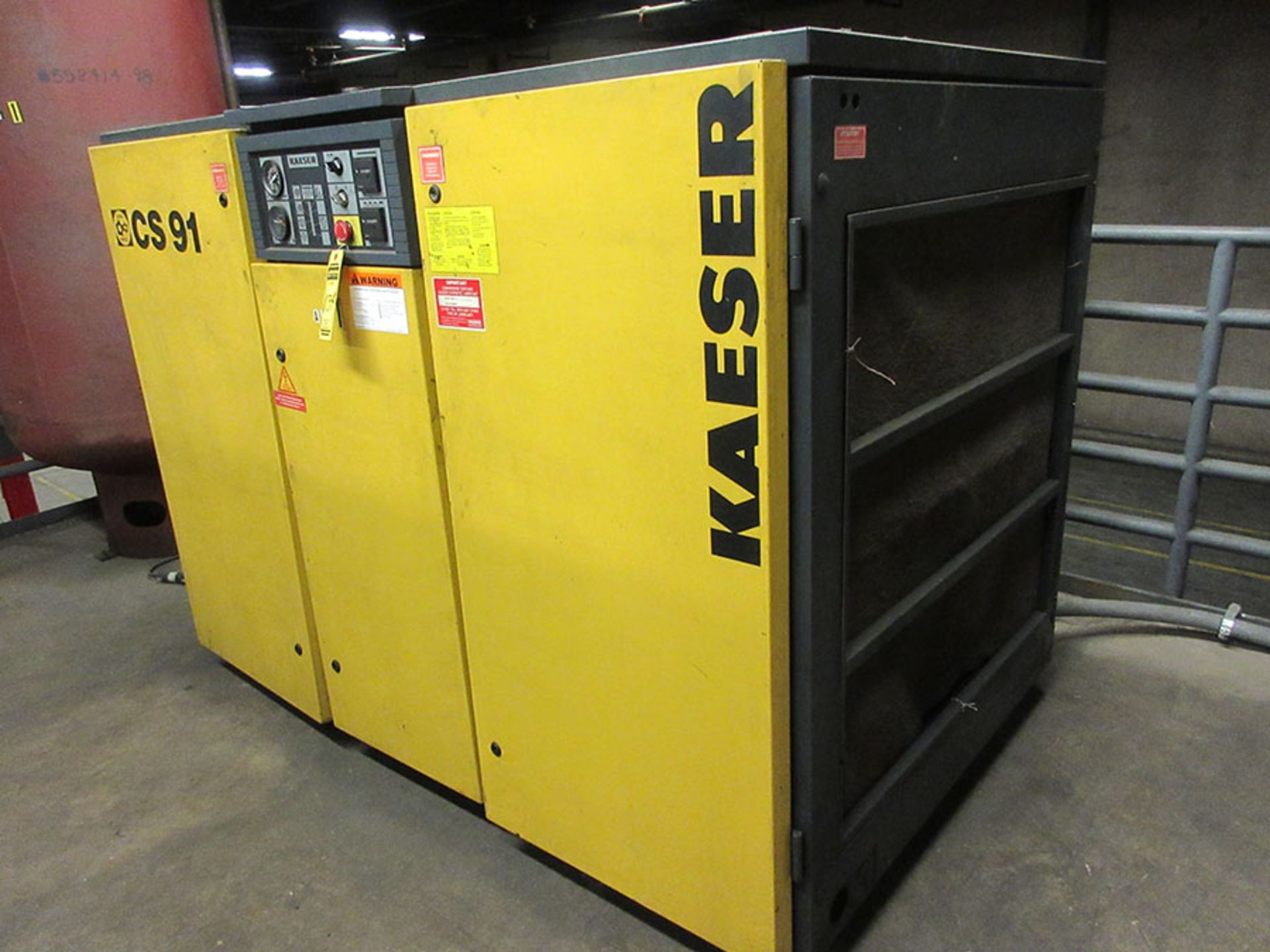 KAESER CS91 SIGMA PROFILE ROTARY SCREW AIR COMPRESSOR, 30,293 HOURS - Image 2 of 2