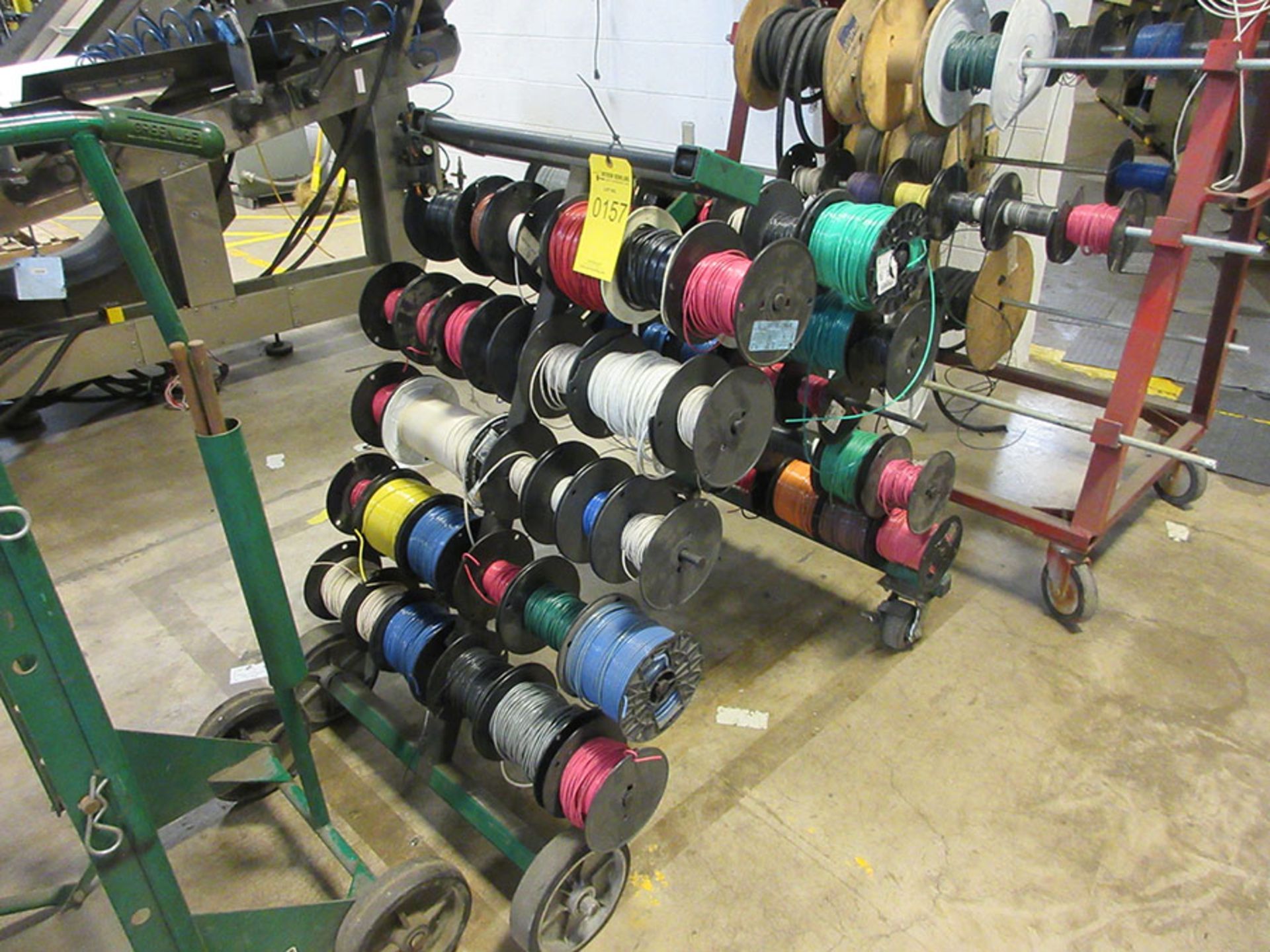 WIRE CART & WIRE SPOOLS