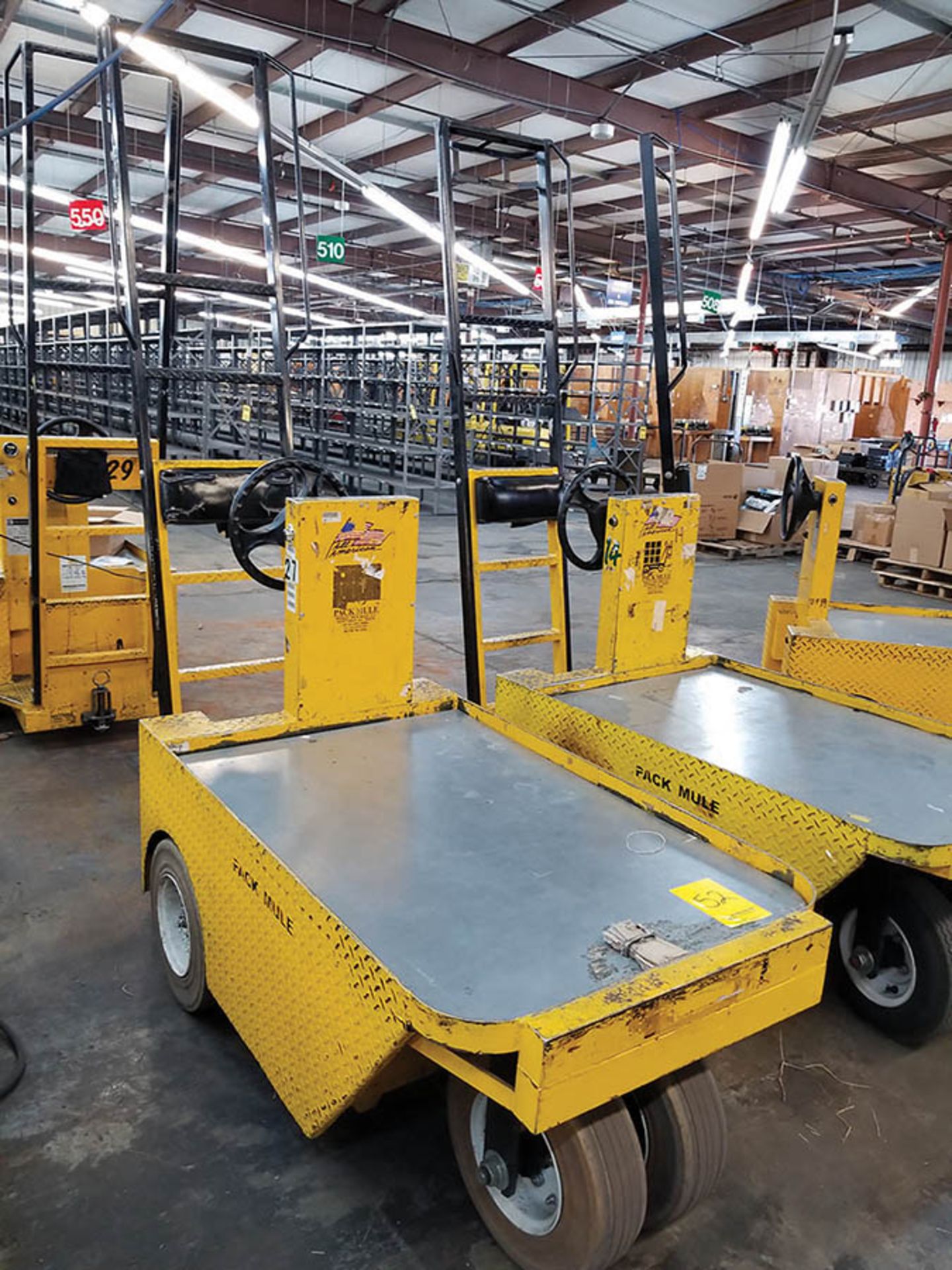 2007 WESLEY INT. PACK MULE ELECTRIC CARTS, MODEL SC-775-6SA, STAND UP DRIVE, FORWARD REVERSE, BACK - Image 2 of 6