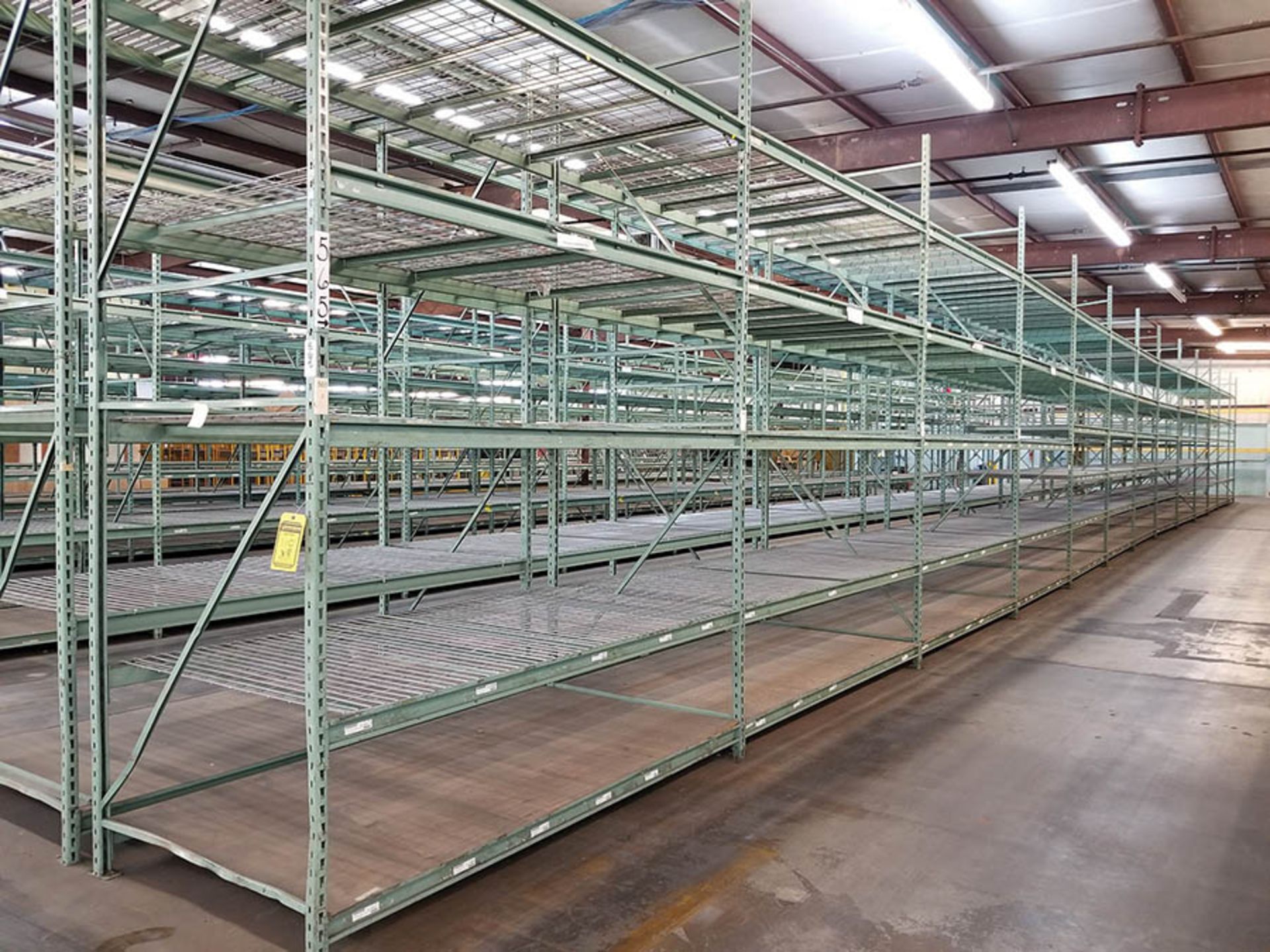 (43) SECTIONS OF PENCO KEYSTONE LOCK PALLET RACKING, 8’ X 4’ X 12 ...