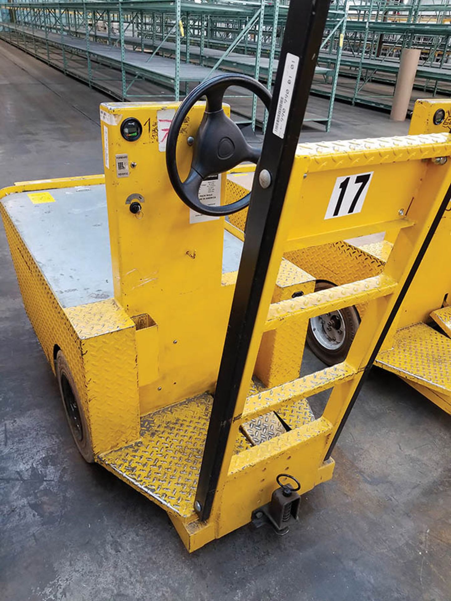 2011 WESLEY INT. PACK MULE ELECTRIC CARTS, MODEL SC-775- 6CA, STAND UP DRIVE, FORWARD REVERSE,