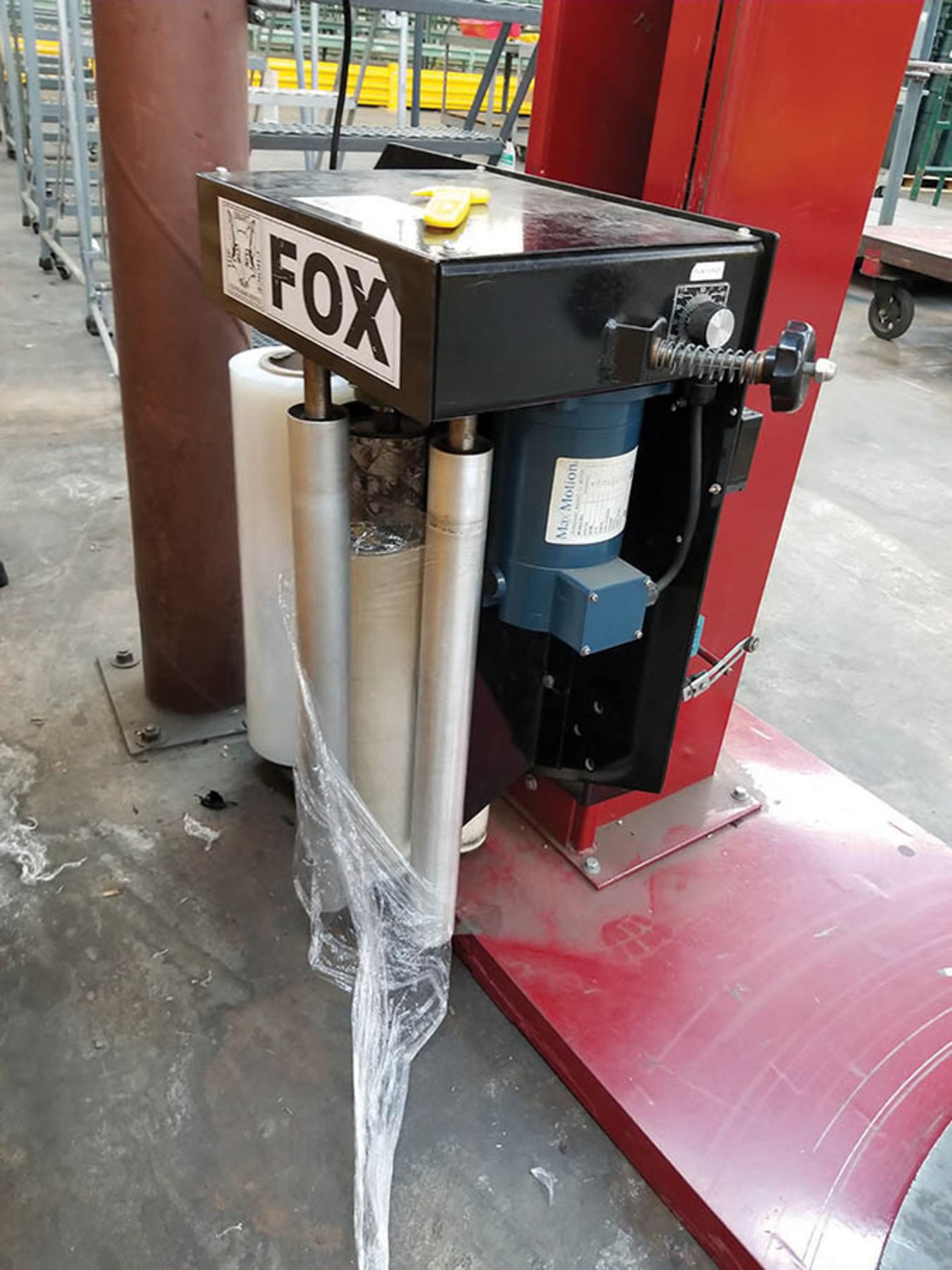 FOX C1-PLUS ROTARY STRETCH WRAPPER,  1.5 HP, SN 02100626, 56" DIA. TABLE, ADJUSTABLE FILM FORCE - Image 3 of 5