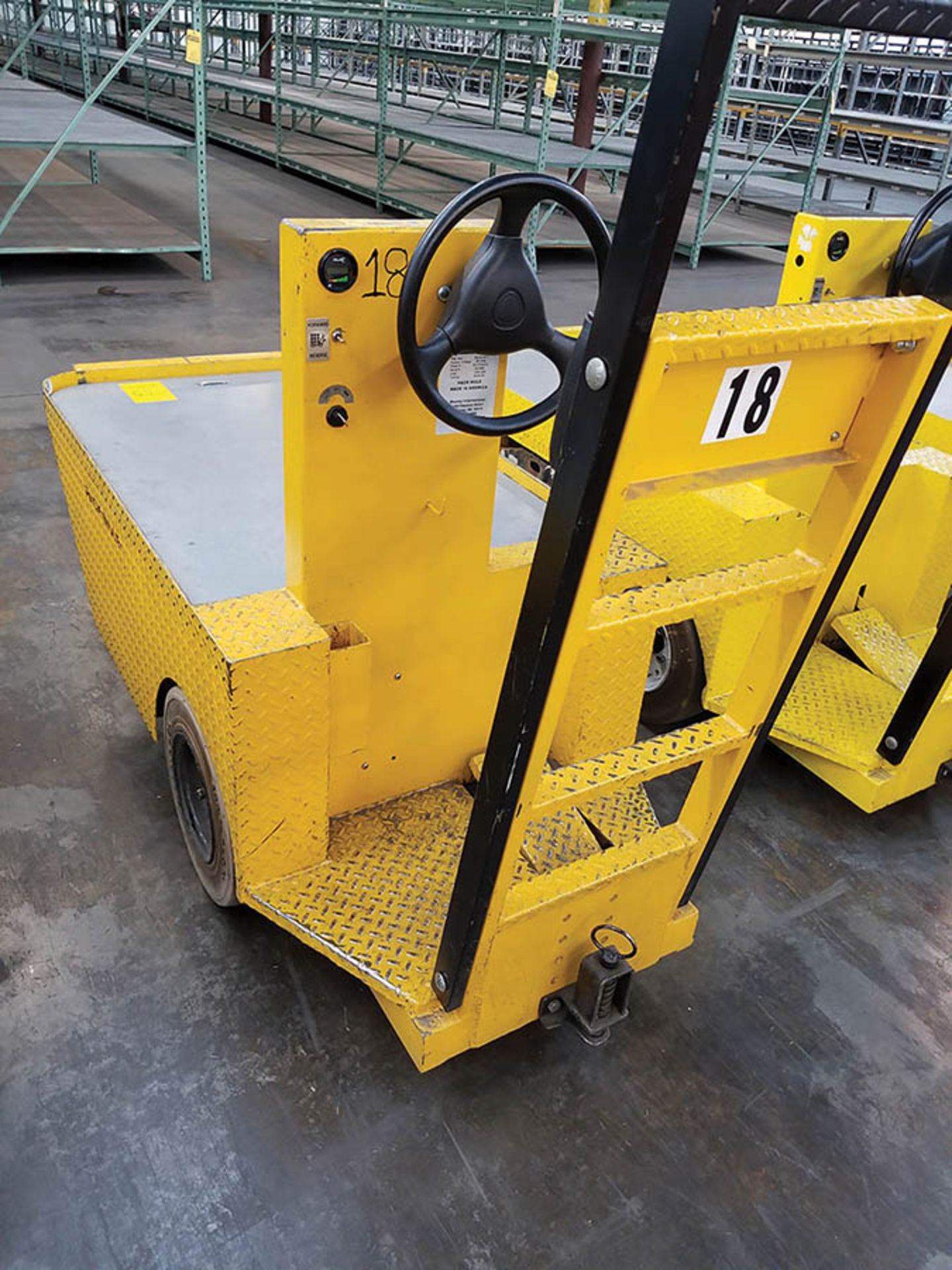 2011 WESLEY INT. PACK MULE ELECTRIC CARTS, MODEL SC-775- 6CA, STAND UP DRIVE, FORWARD REVERSE,