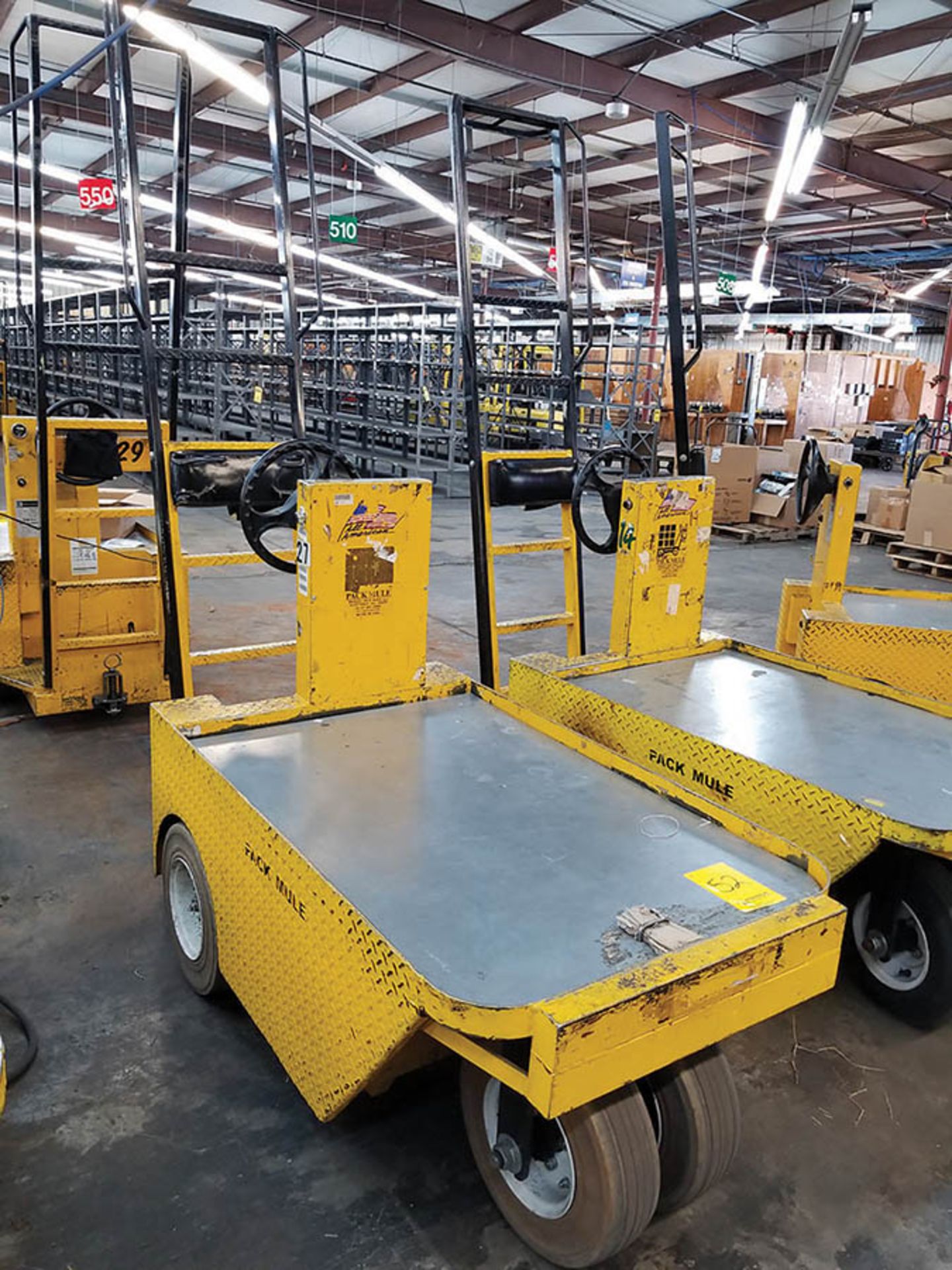 2007 WESLEY INT. PACK MULE ELECTRIC CARTS, MODEL SC-775-6SA, STAND UP DRIVE, FORWARD REVERSE, BACK - Image 3 of 6