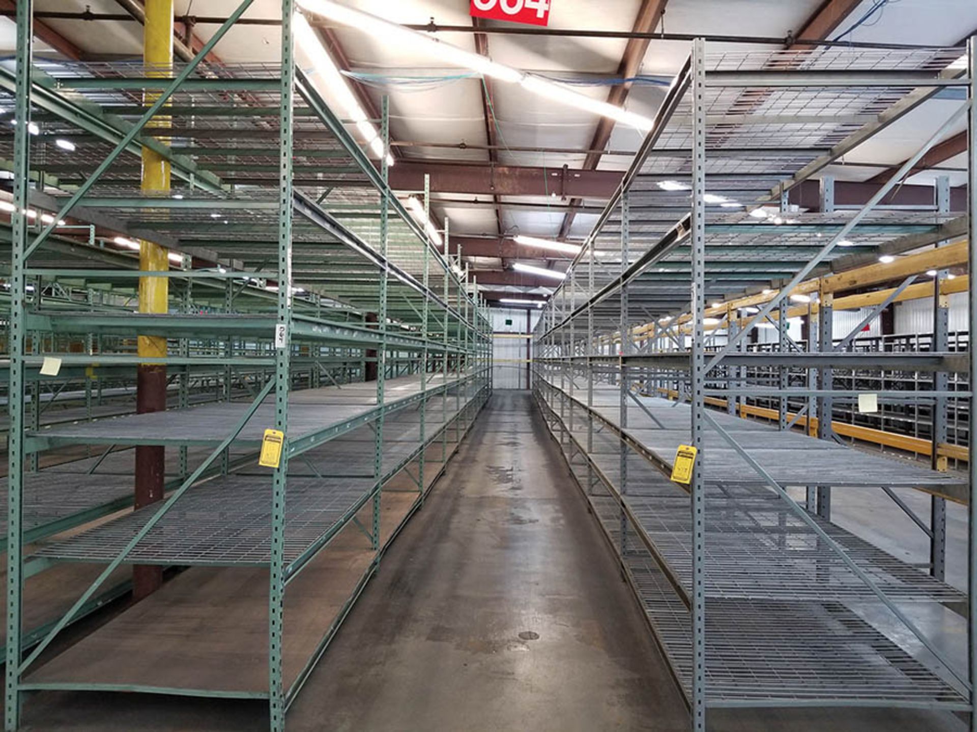 Keystone Racking Systems (26) SECTIONS OF PENCO KEYSTONE LOCK PALLET RACKING, 8’ X 4’ X 12 ...
