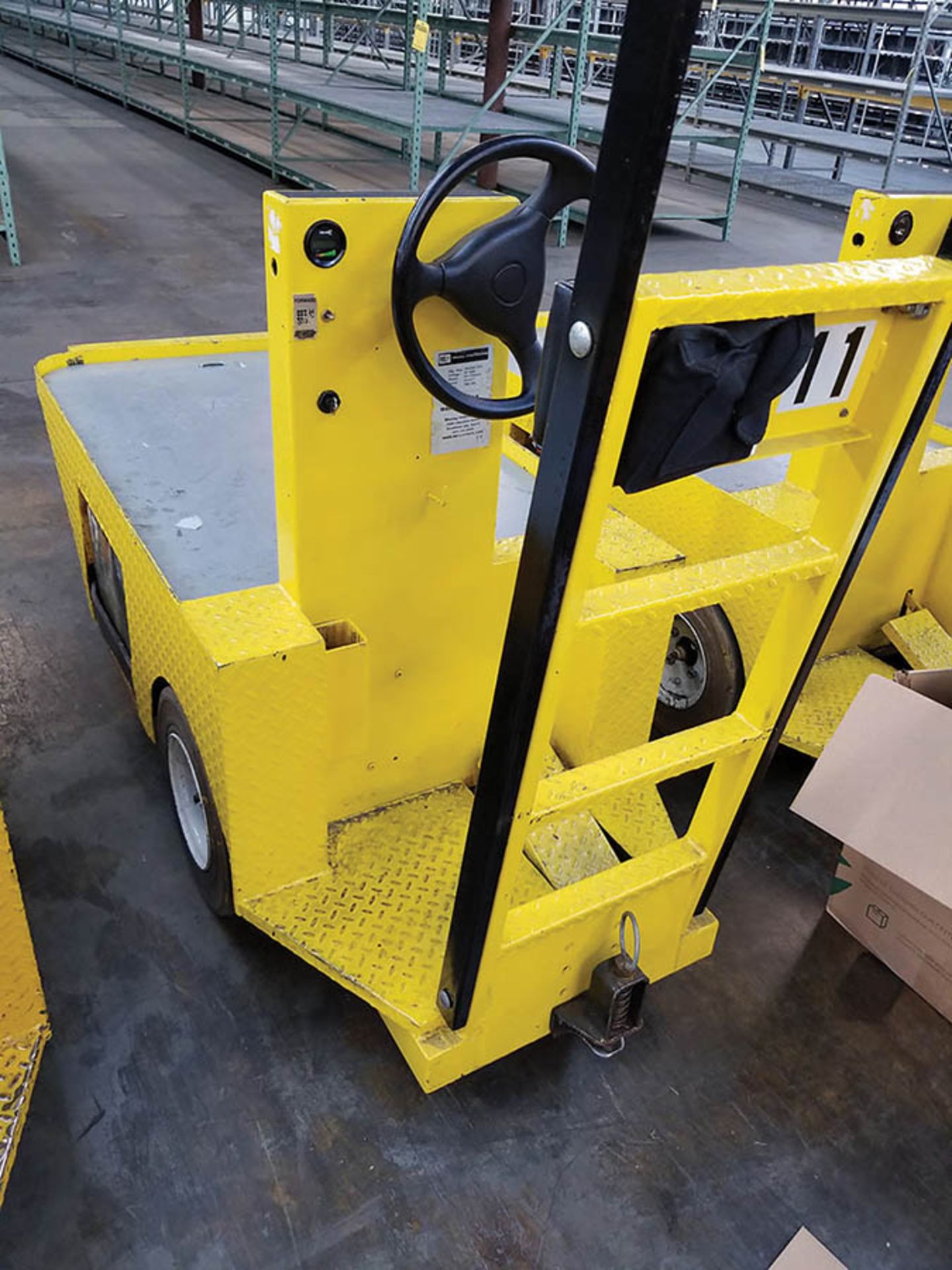 2012 WESLEY INT. PACK MULE ELECTRIC CARTS, MODEL SC-775- 6CA, LOAD 750 LB. CAP, STAND UP DRIVE,