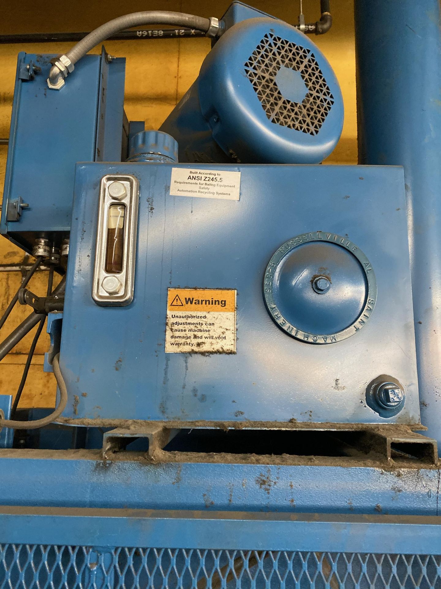 2007 ARS, 60" Vertical Baler, Model: 60", S/N: 703-S10-022, 10 HP Hydraulic Power Supply - Image 3 of 6